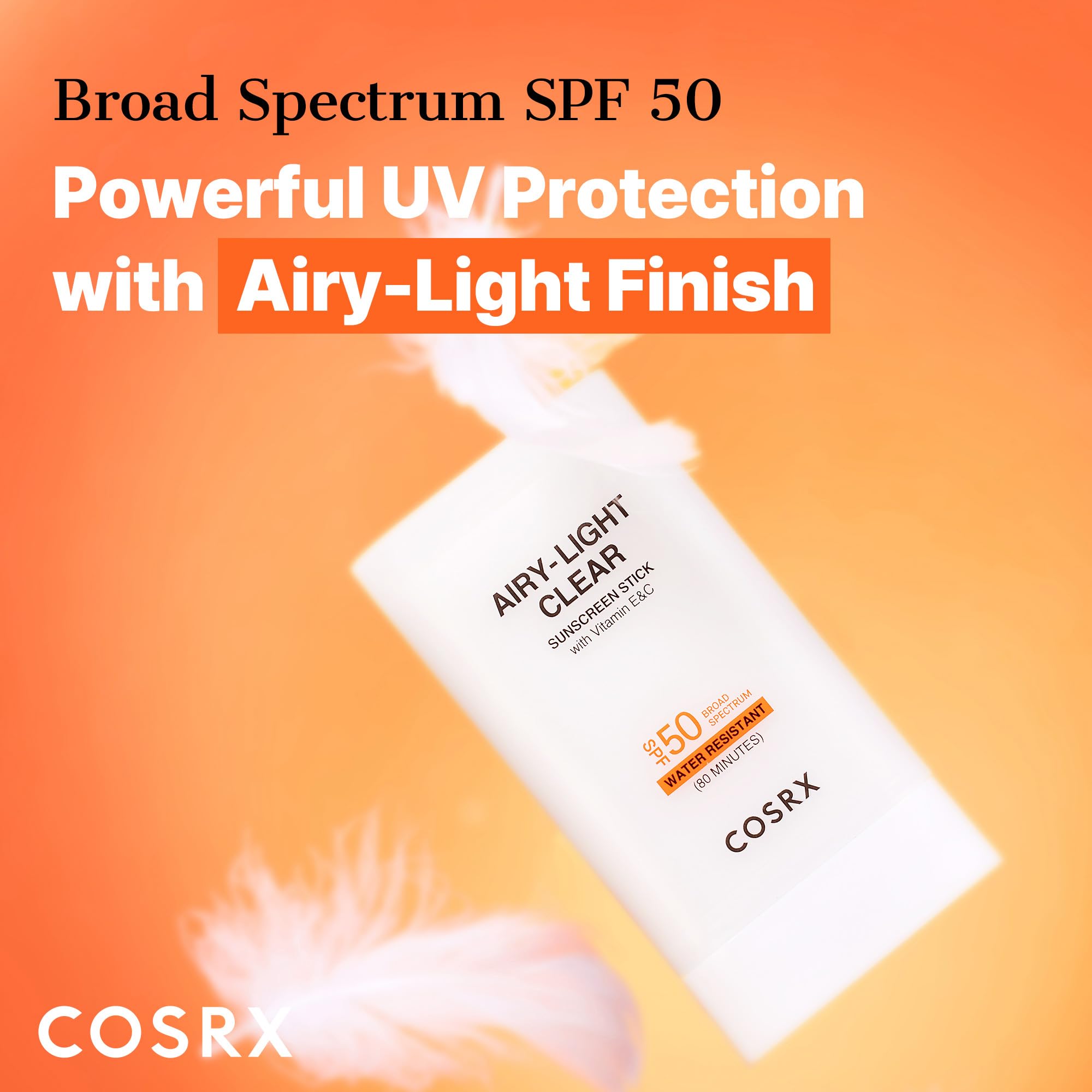 Foto 4 pulgar | Protector Solar En Barra Cosrx Airy-light Clear Spf 50 19 G Con Vitamina E Y C - Venta Internacional.