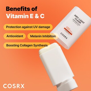 Foto 4 | Protector Solar En Barra Cosrx Airy-light Clear Spf 50 19 G Con Vitamina E Y C - Venta Internacional.