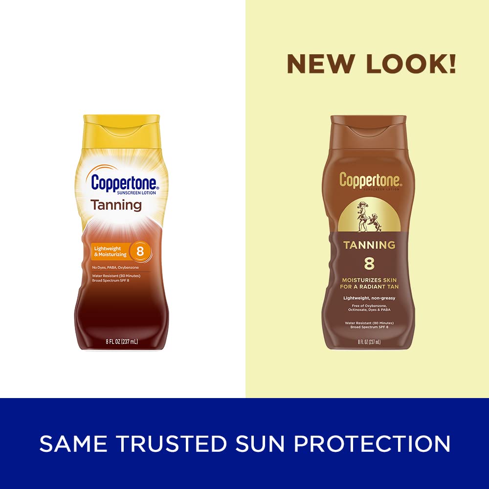Foto 3 pulgar | Loción Solar Coppertone Tanning Spf 8, 240 Ml, Resistente Al Agua - Venta Internacional.
