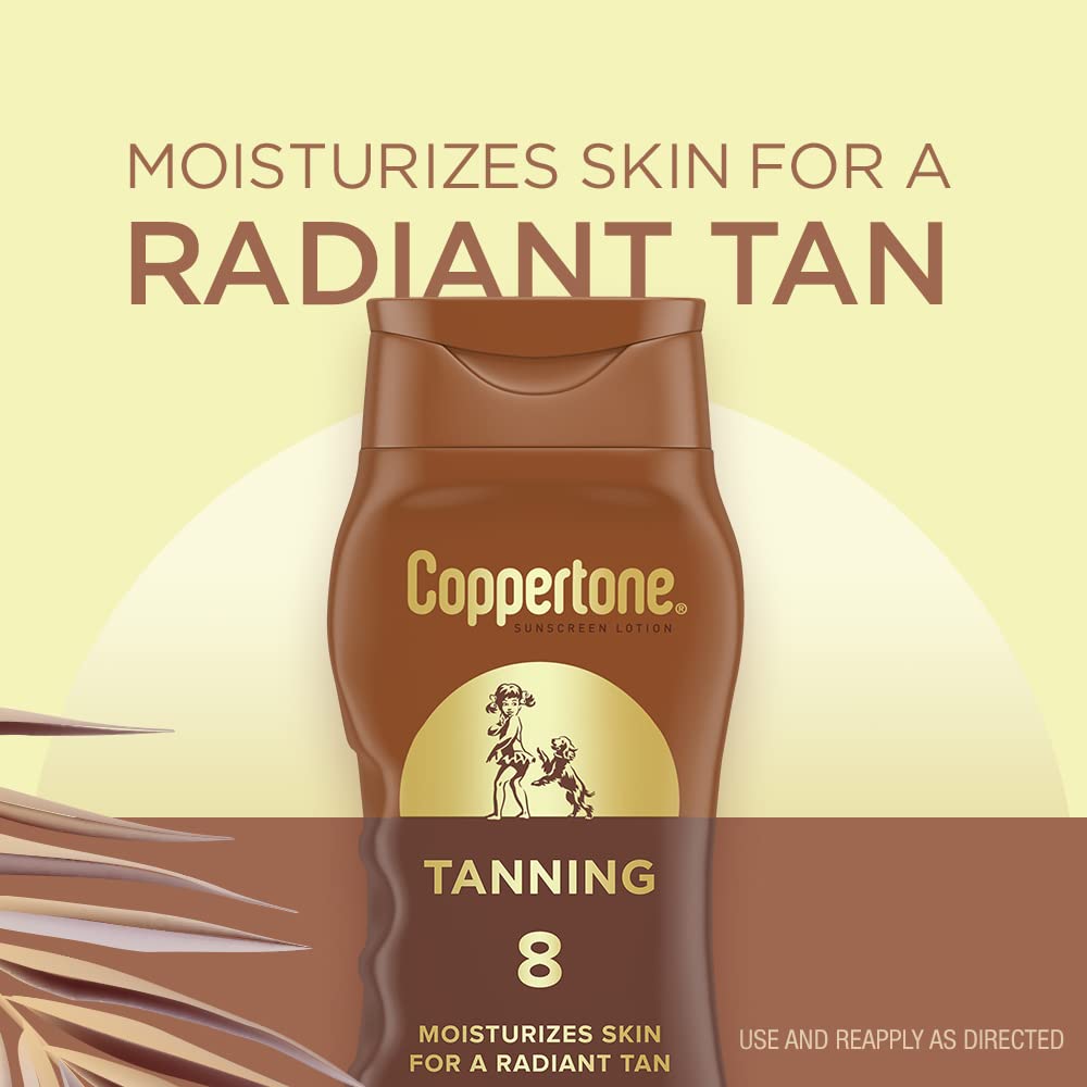Foto 4 pulgar | Loción Solar Coppertone Tanning Spf 8, 240 Ml, Resistente Al Agua - Venta Internacional.
