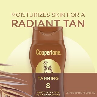 Foto 3 | Loción Solar Coppertone Tanning Spf 8, 240 Ml, Resistente Al Agua - Venta Internacional.