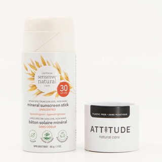 Foto 2 | Protector Solar En Barra Attitude, Mineral Sin Plástico, Spf 30, 90 Ml - Venta Internacional.