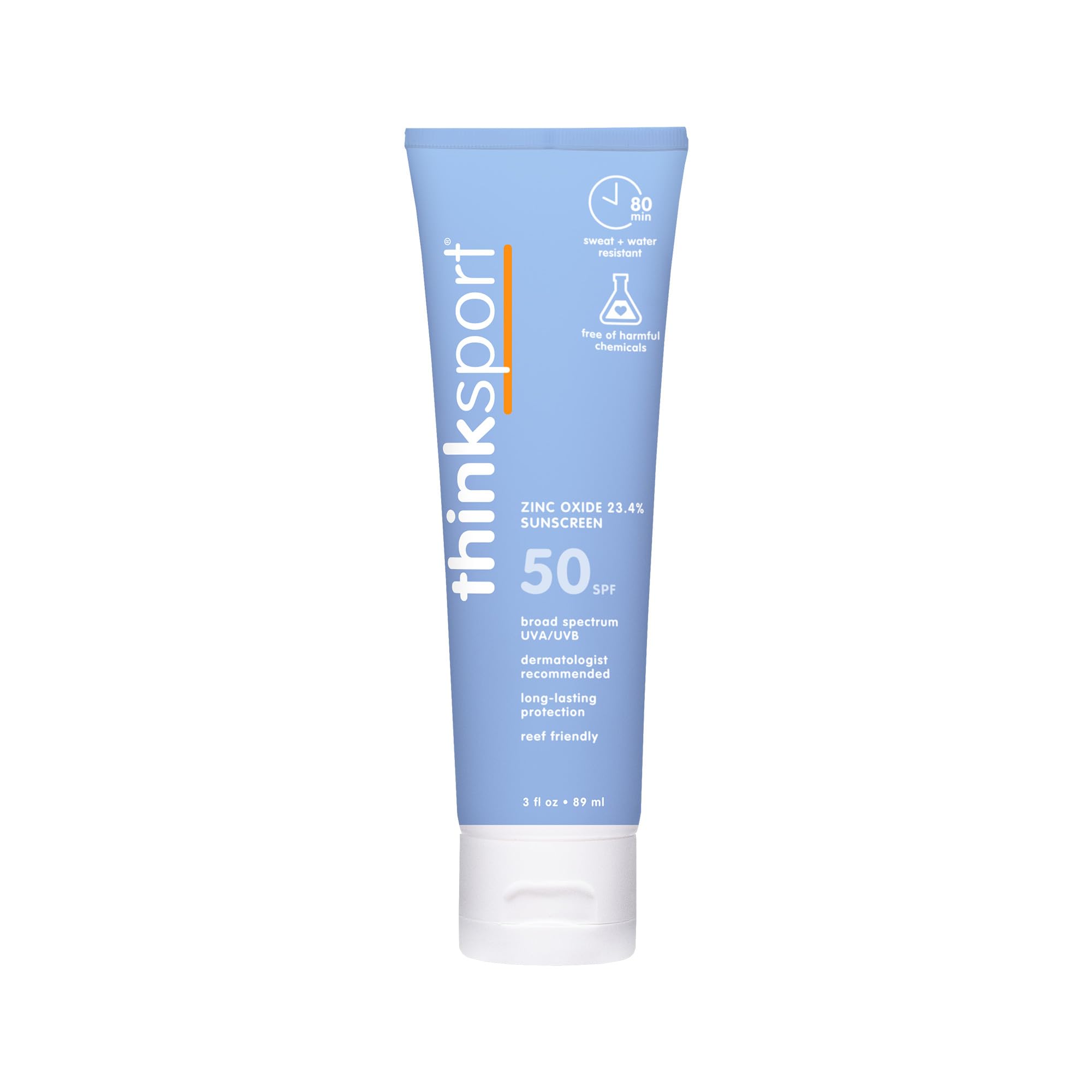 Protector Solar Thinksport Spf 50+, Mineral, 90 Ml, Resistente Al Agua - Venta Internacional.