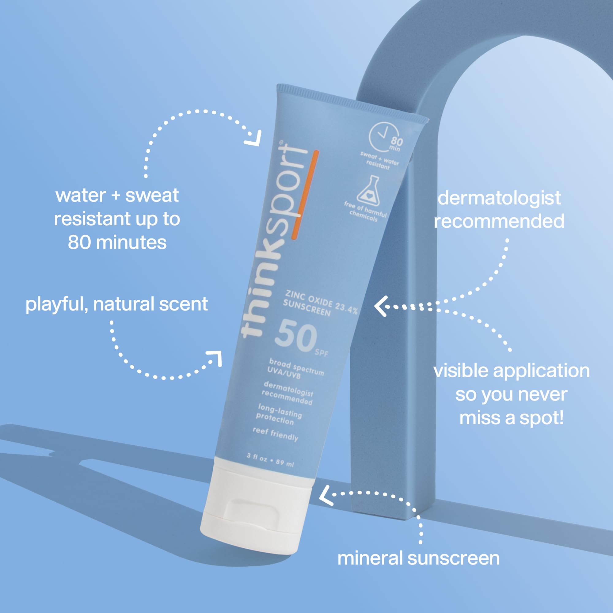 Foto 3 pulgar | Protector Solar Thinksport Spf 50+, Mineral, 90 Ml, Resistente Al Agua - Venta Internacional.