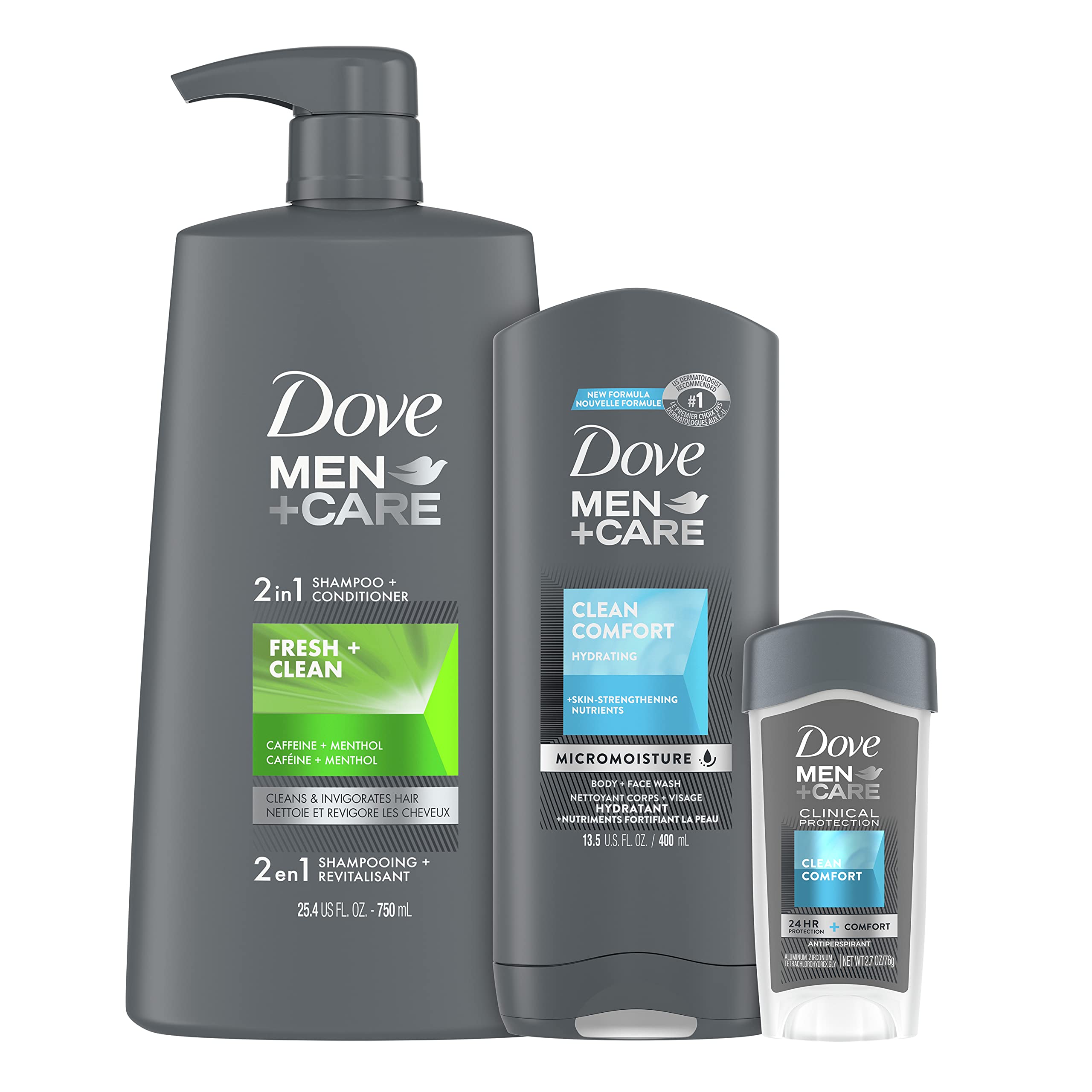 Set De Cuidado Personal Dove Men + Care Clean Comfort Para Hombre - Venta Internacional.