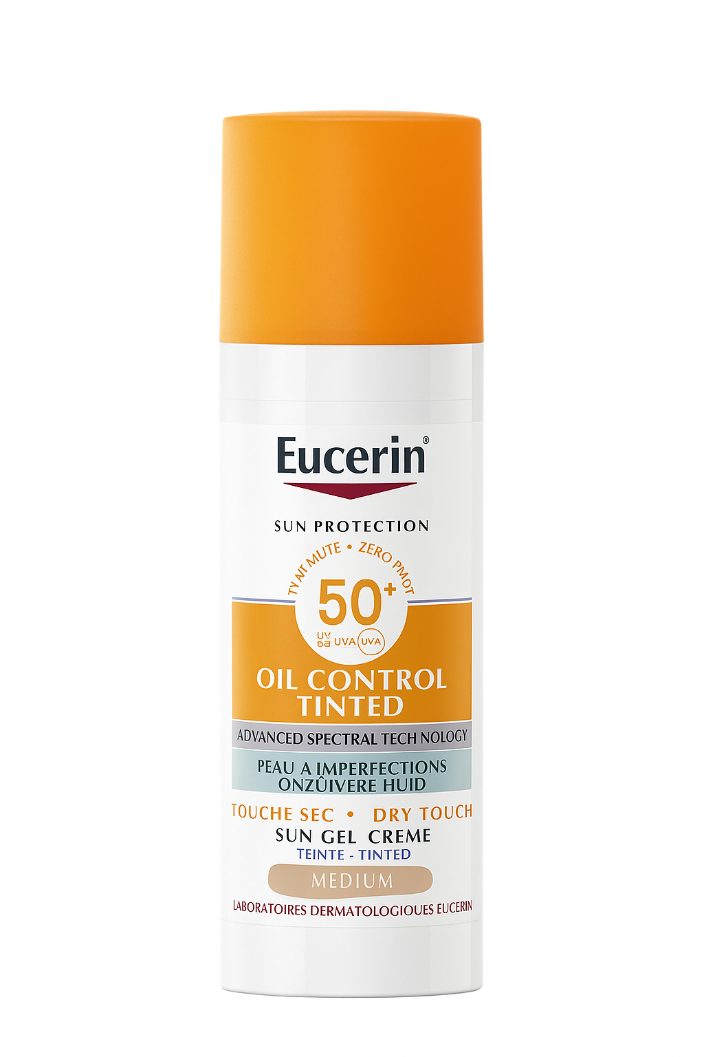 Foto 3 pulgar | Eucerin Sun Oil Control Tono Medio Spf 50 50ml