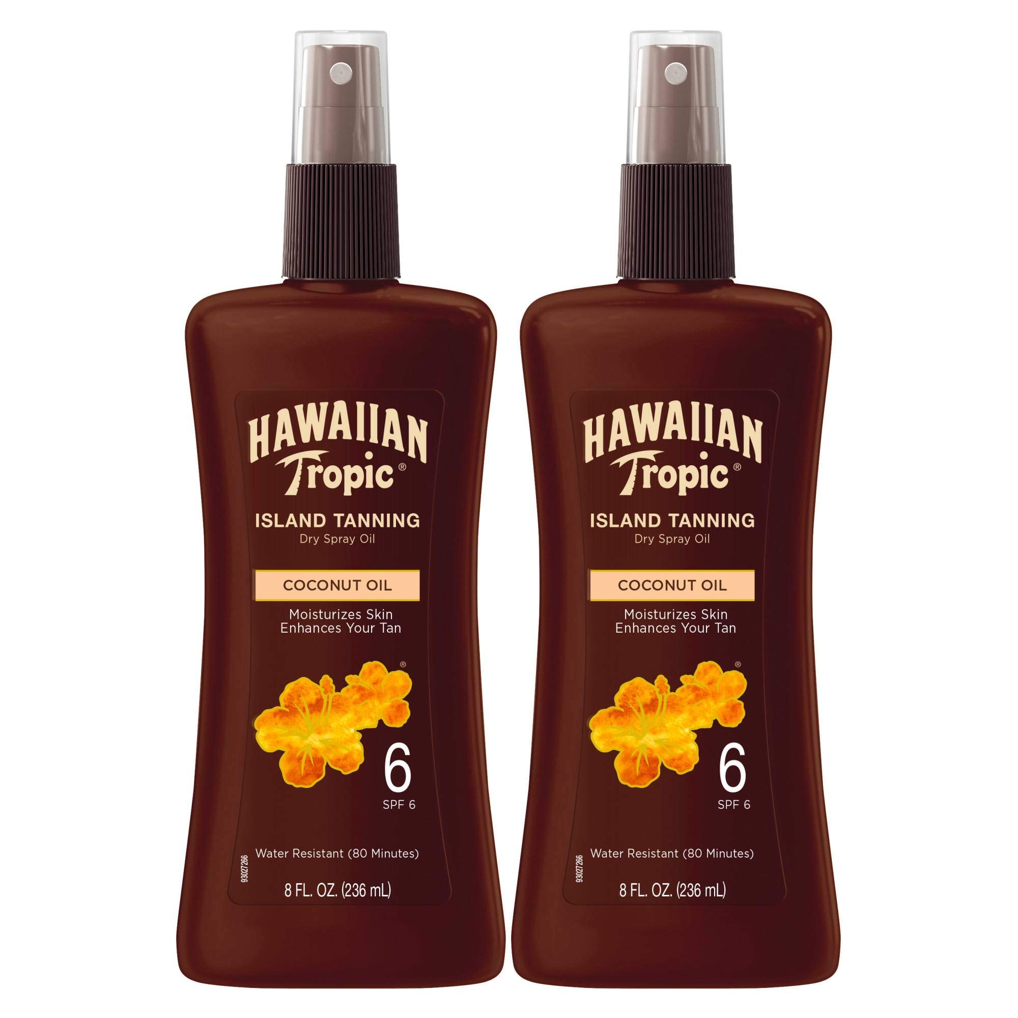 Protector Solar Hawaiian Tropic Island  Aceite Bronceador Spf 6  240 Ml X2 - Venta Internacional.