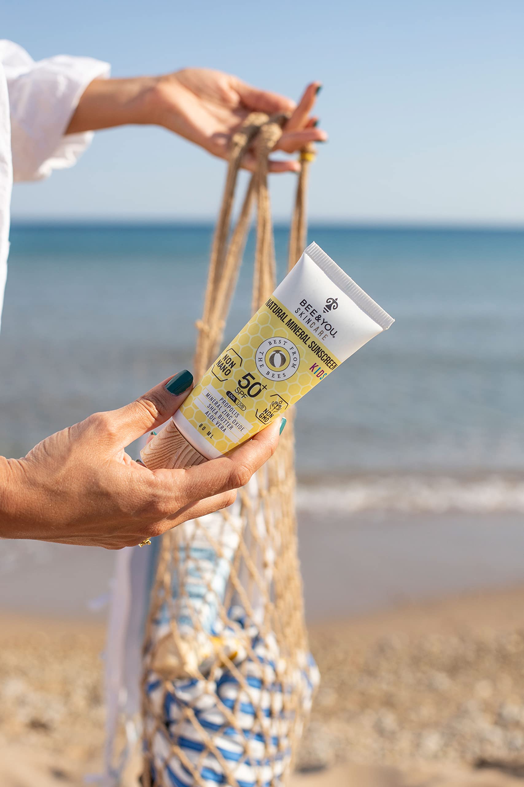 Foto 4 | Protector Solar Bee & You Kids 100% Natural Spf 50 80 Ml - Venta Internacional.