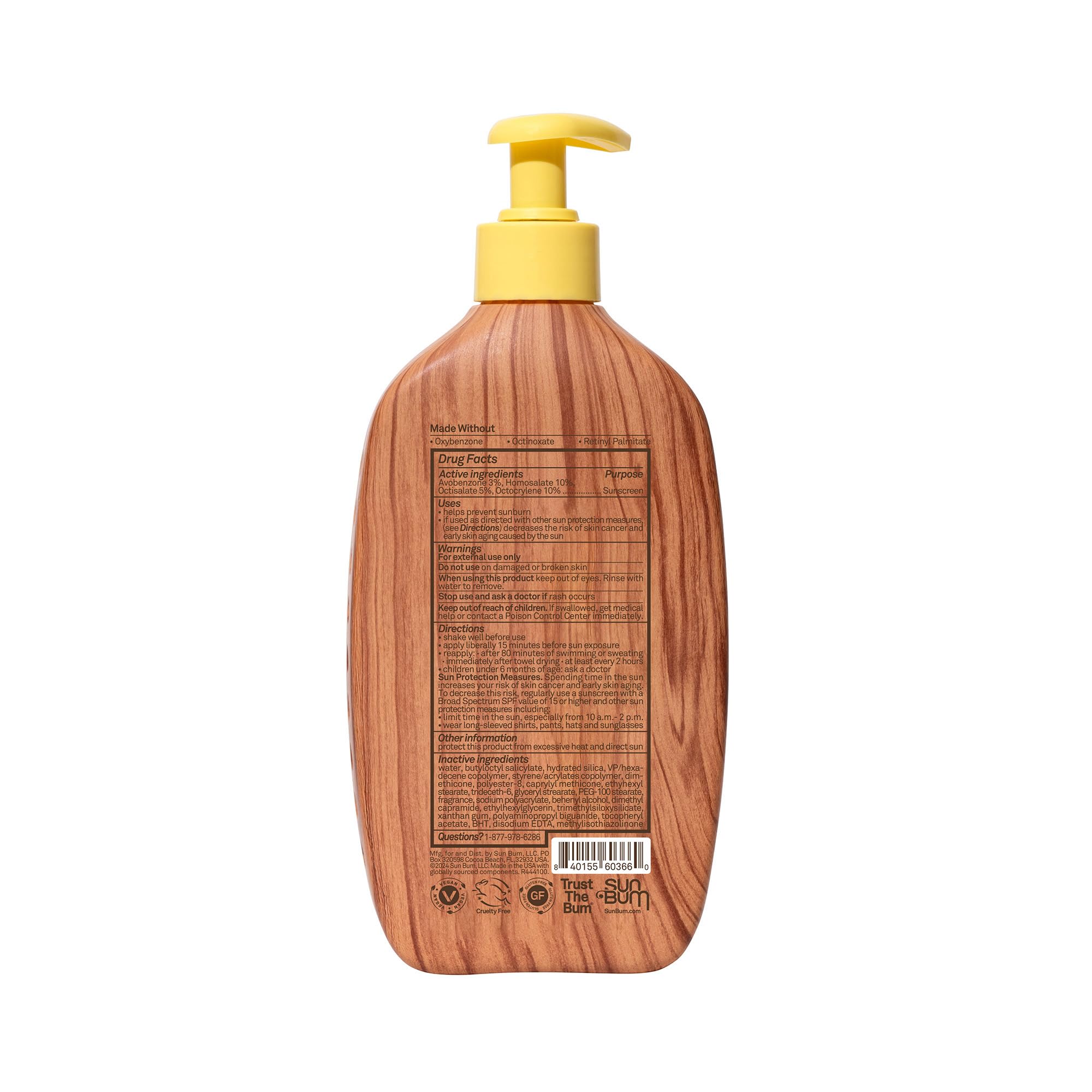 Foto 3 pulgar | Loción Corporal Con Protección Solar Sun Bum Original Spf 50 473 Ml - Venta Internacional.