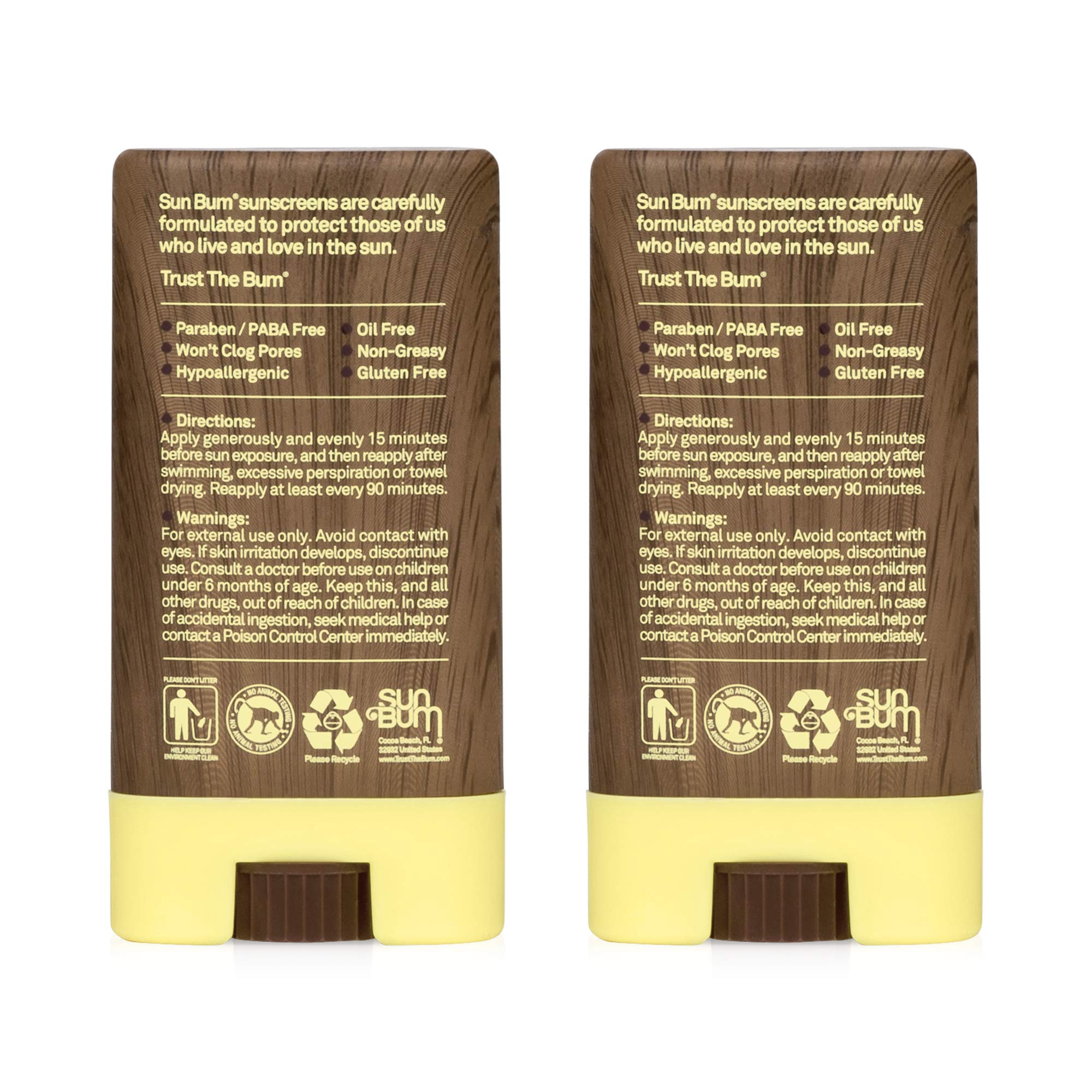 Foto 3 pulgar | Stick Facial Sunscreen Sun Bum Original Spf 30  Paquete De 2 - Venta Internacional.