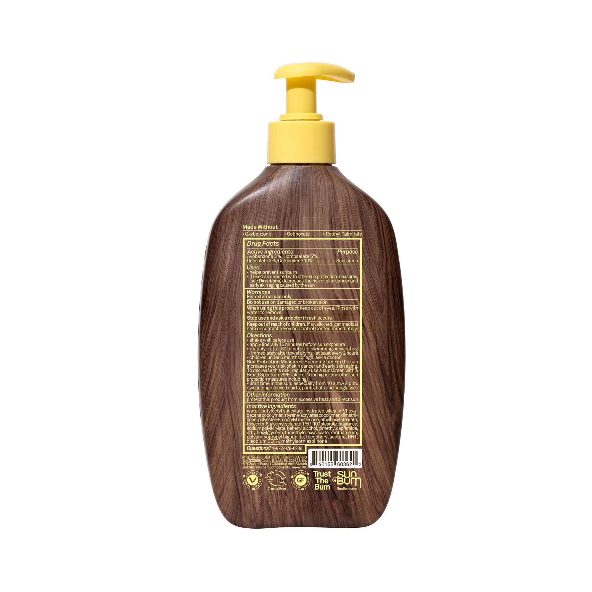 Foto 3 pulgar | Loción Corporal Con Protección Solar Sun Bum Original Spf 30 473 Ml - Venta Internacional.