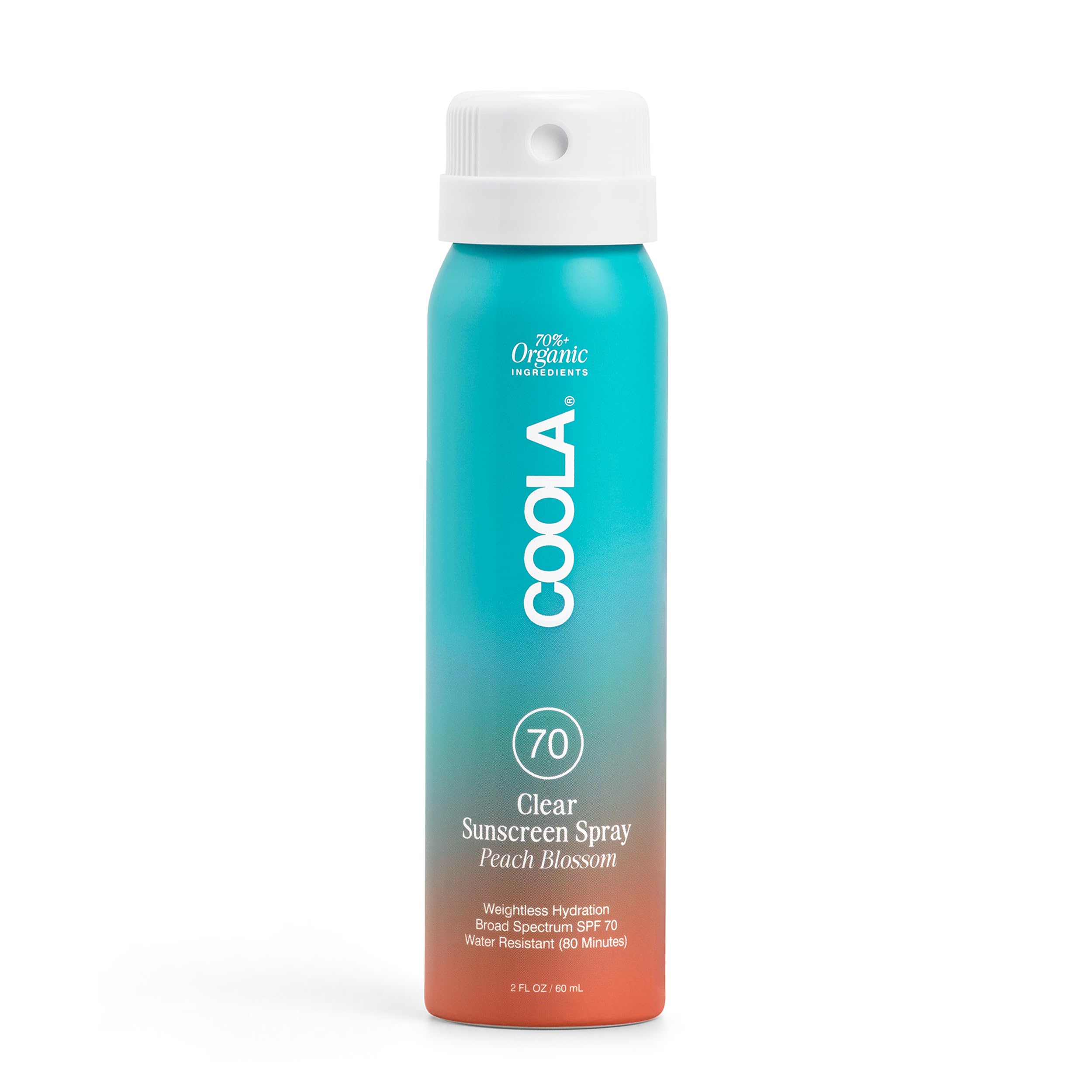 Protector Solar En Aerosol Coola Organic Spf 70 60 Ml Peach Blossom - Venta Internacional.