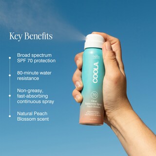 Foto 2 | Protector Solar En Aerosol Coola Organic Spf 70 60 Ml Peach Blossom - Venta Internacional.