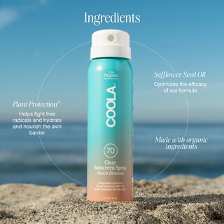 Foto 4 | Protector Solar En Aerosol Coola Organic Spf 70 60 Ml Peach Blossom - Venta Internacional.
