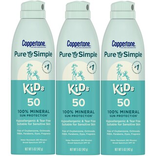 Foto 1 | Spray Protector Solar Coppertone Pure And Simple Para Niños Spf 50 150 Ml - Venta Internacional.