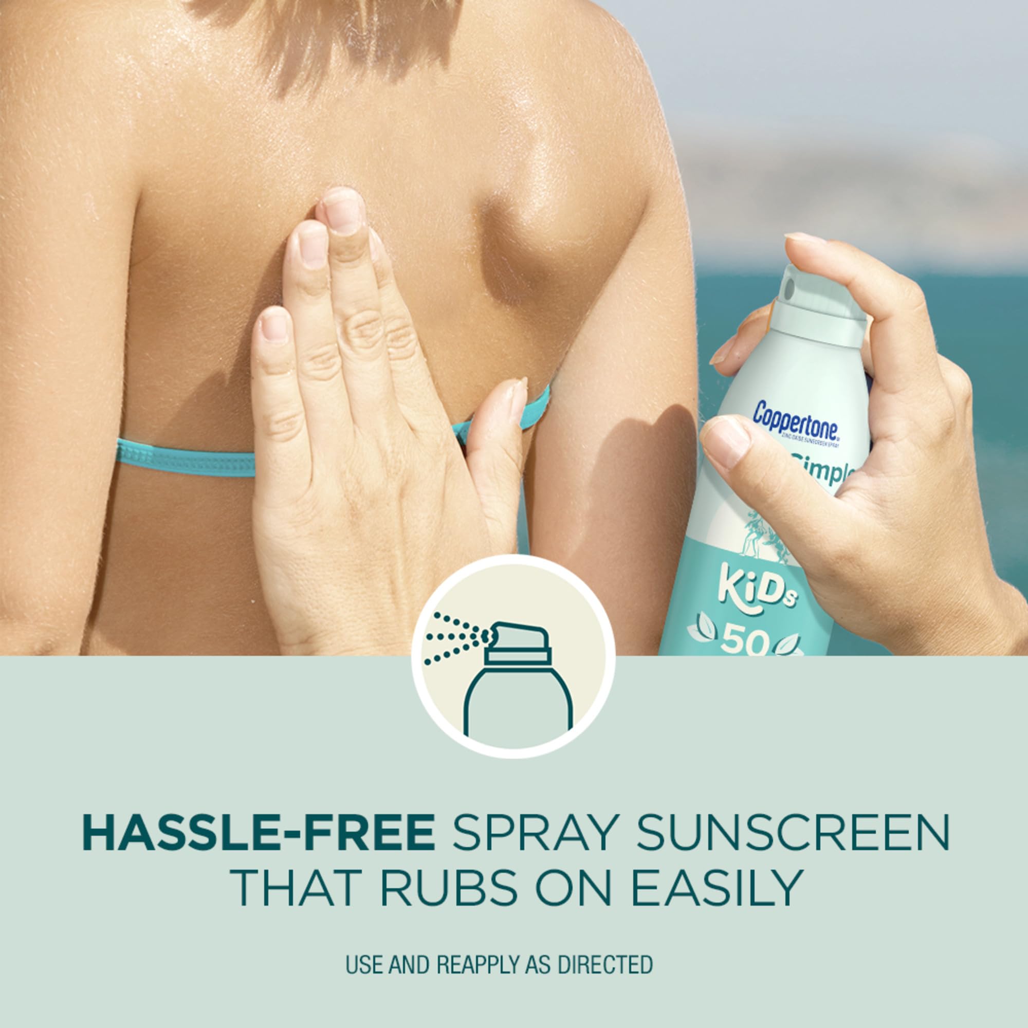 Foto 6 pulgar | Spray Protector Solar Coppertone Pure And Simple Para Niños  Spf 50  150 Ml - Venta Internacional.