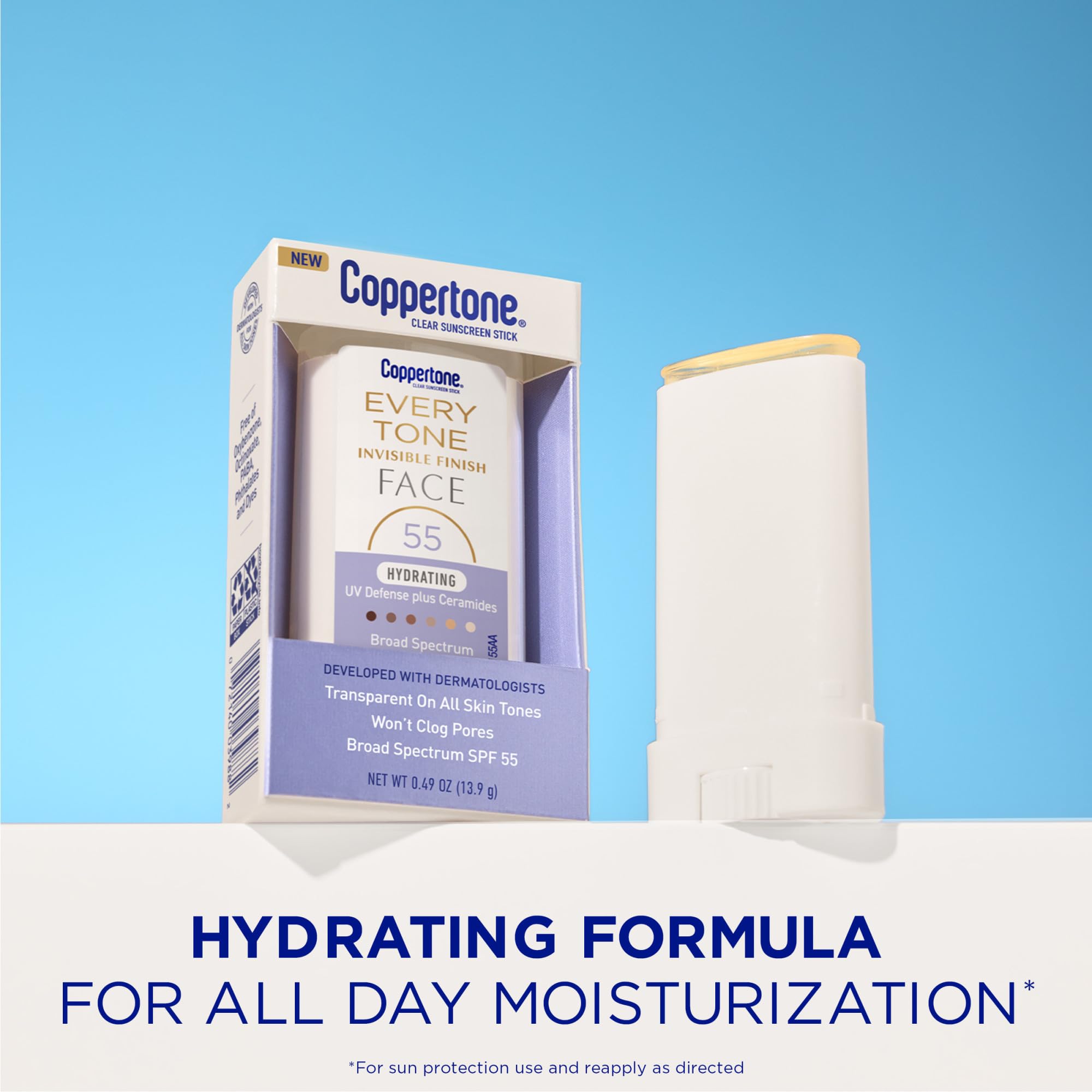 Foto 2 | Protector Solar En Barra Coppertone Every Tone Spf 55 14 Ml - Venta Internacional.