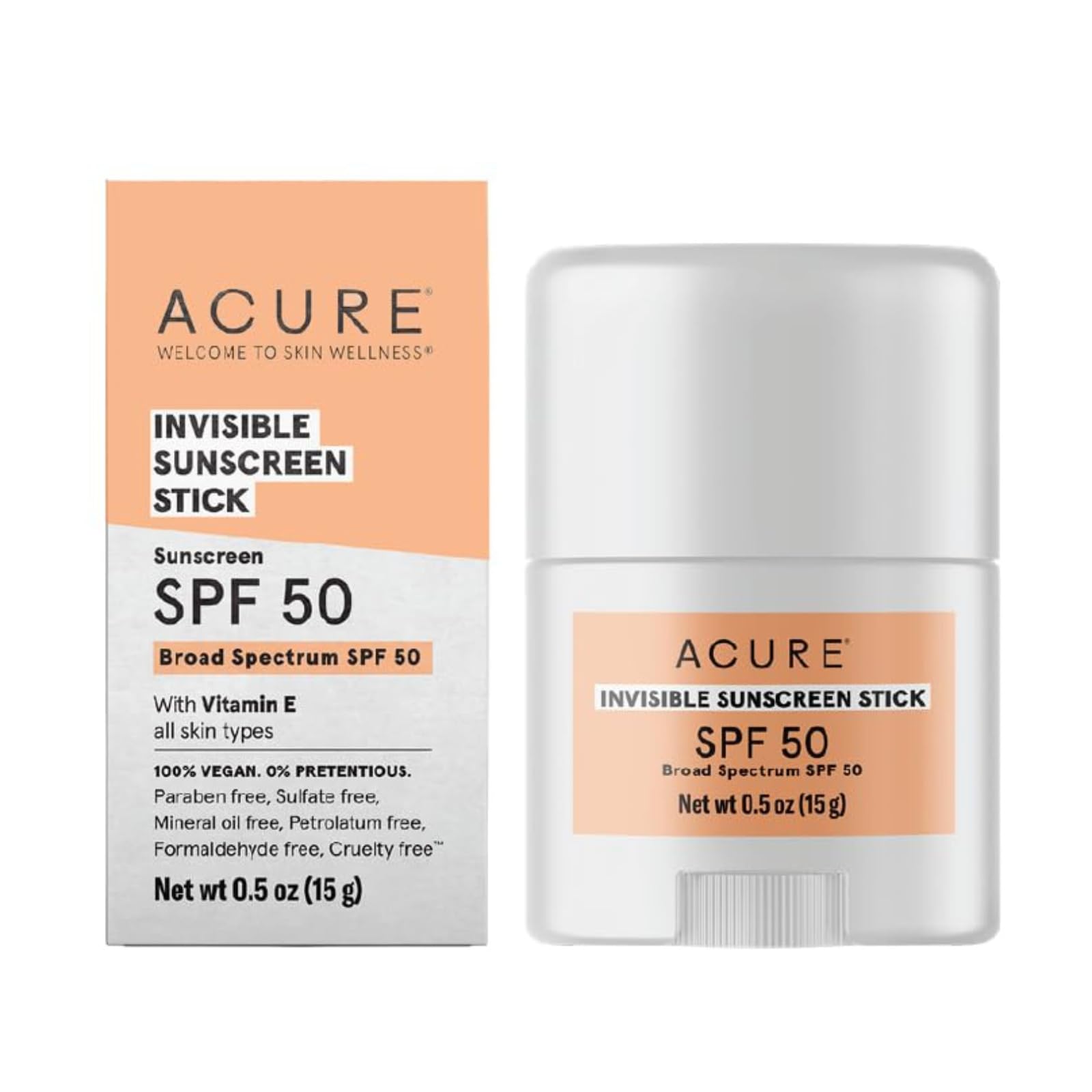 Foto 1 | Protector Solar en Barra Acure Invisible Spf 50 con Vitamina E 15 ml - Venta Internacional