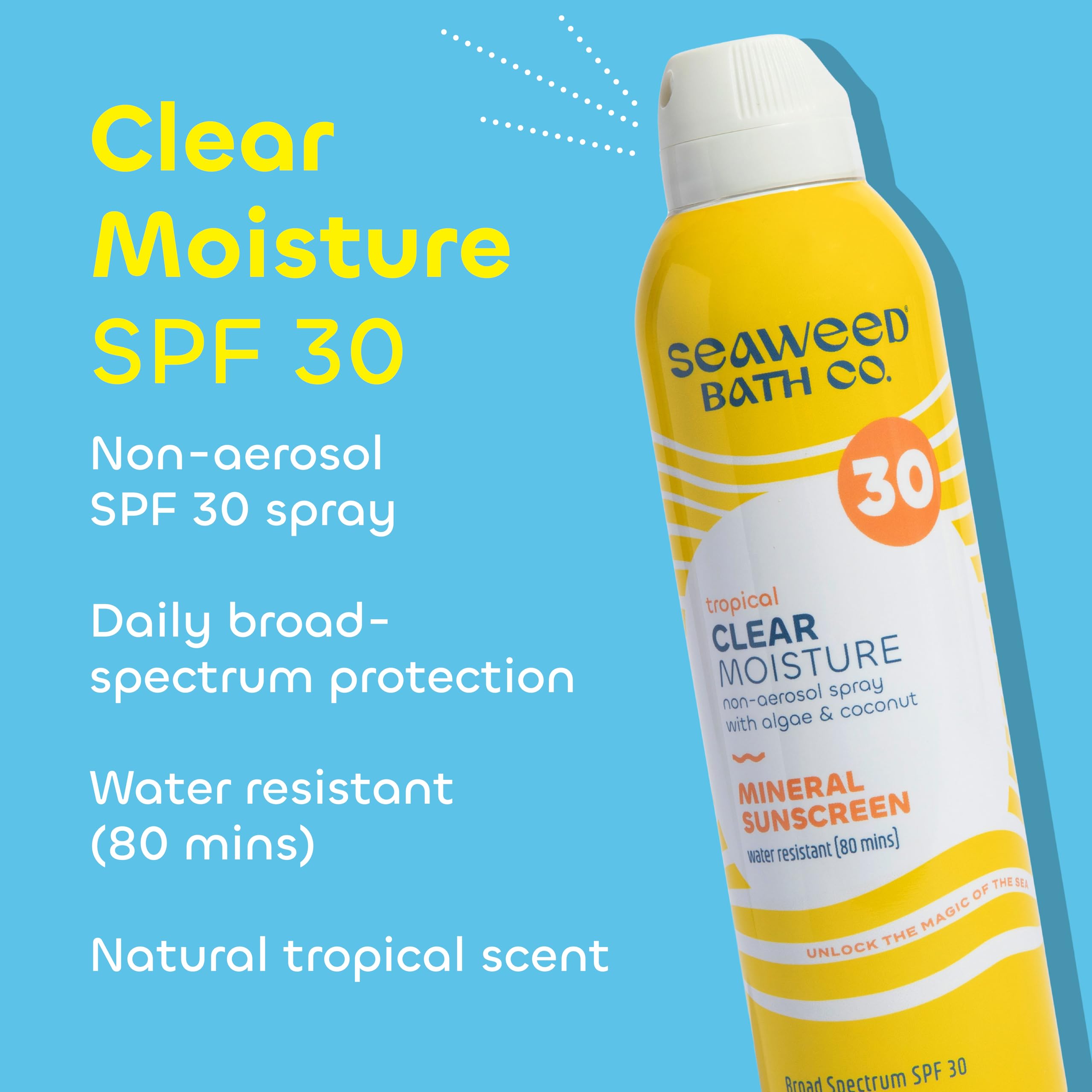 Foto 3 pulgar | Spray De Protección Solar Seaweed Bath Co. Hidratante Transparente  Spf 30  180 Ml - Venta Internacional.
