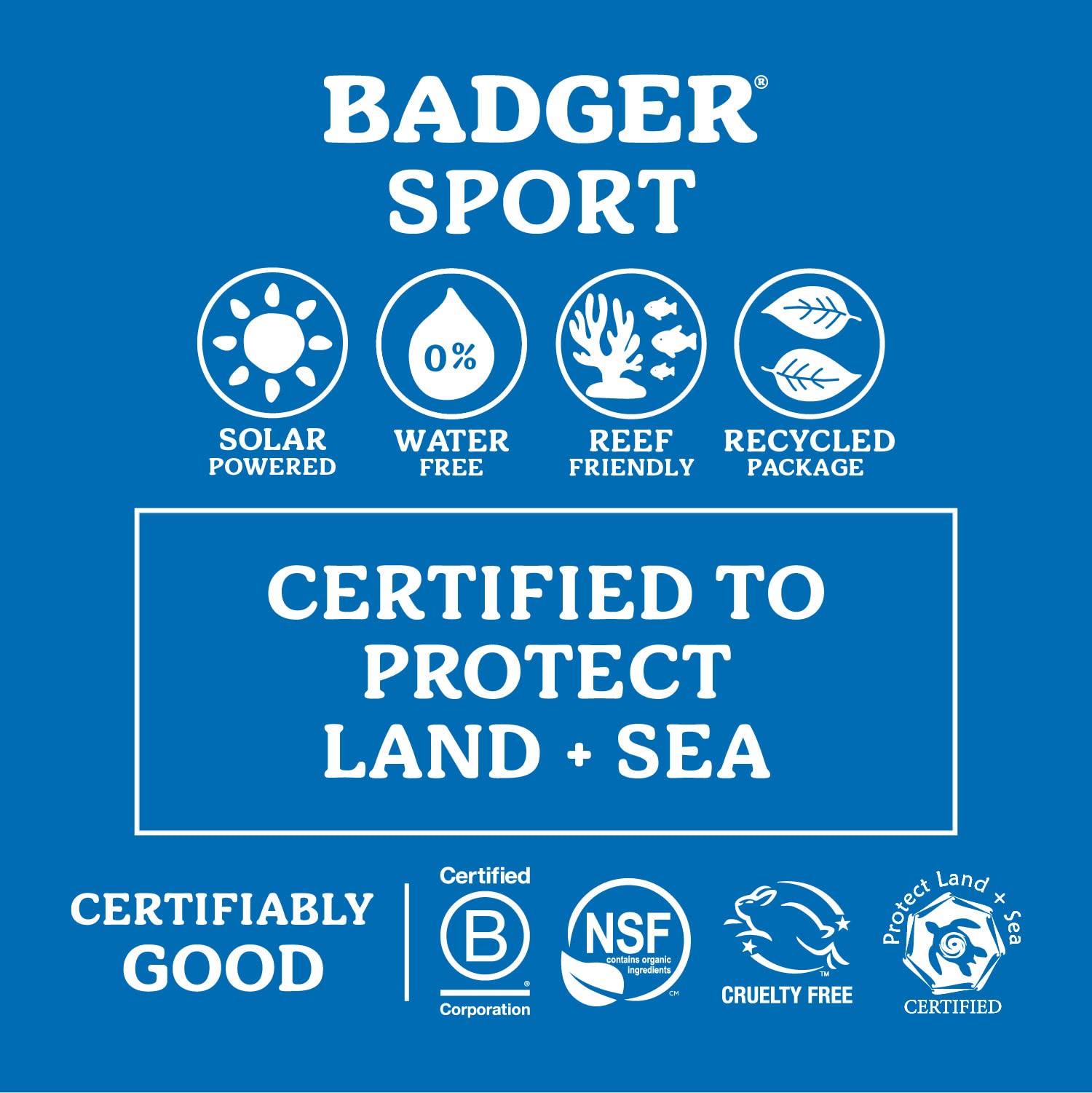 Foto 4 pulgar | Protector Solar Badger Reef Safe Spf 40 Sport 85 Ml 98% Orgánico - Venta Internacional.
