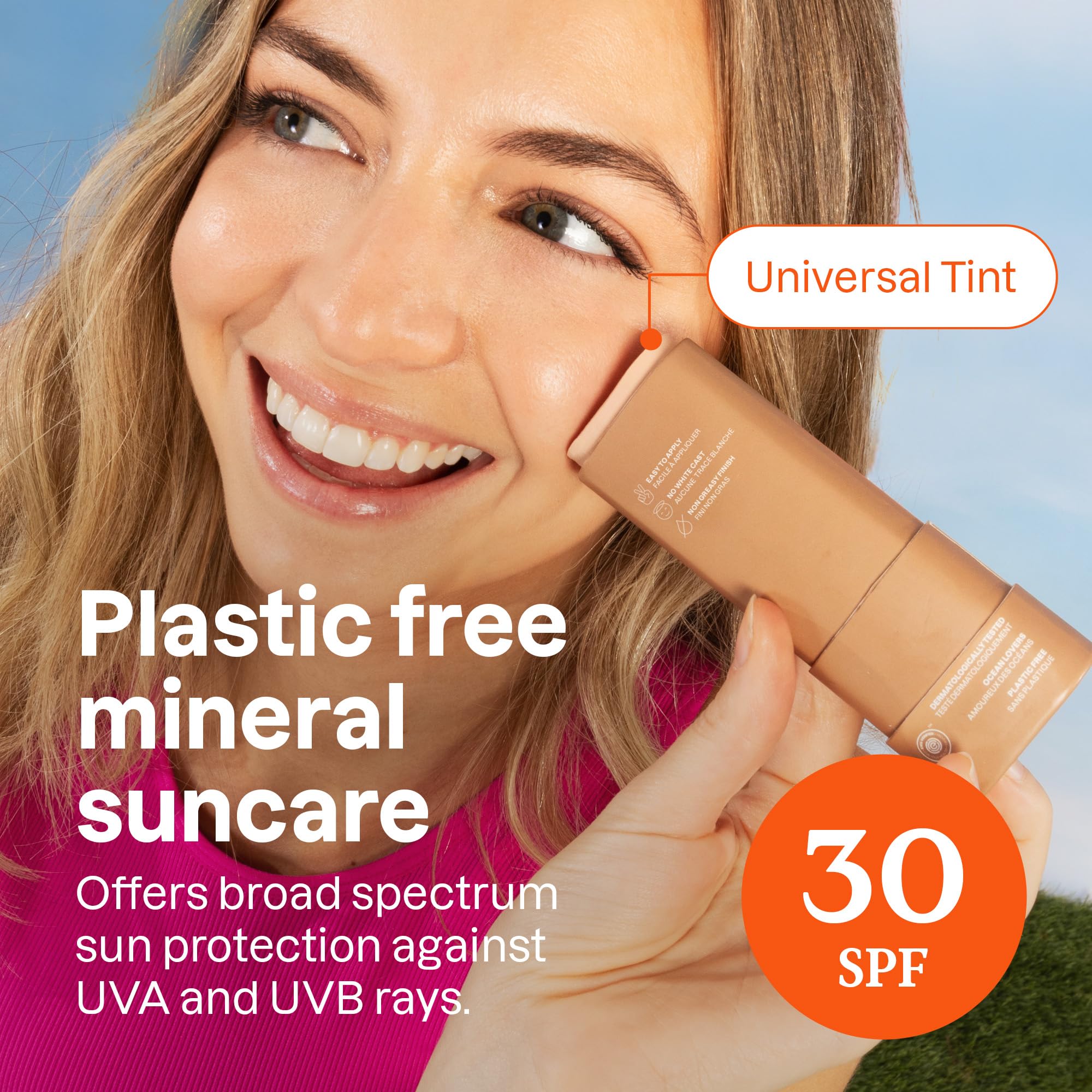 Foto 2 | Protector Solar En Barra Facial Attitude  Mineral Tintado  Spf 30  20 Ml - Venta Internacional.