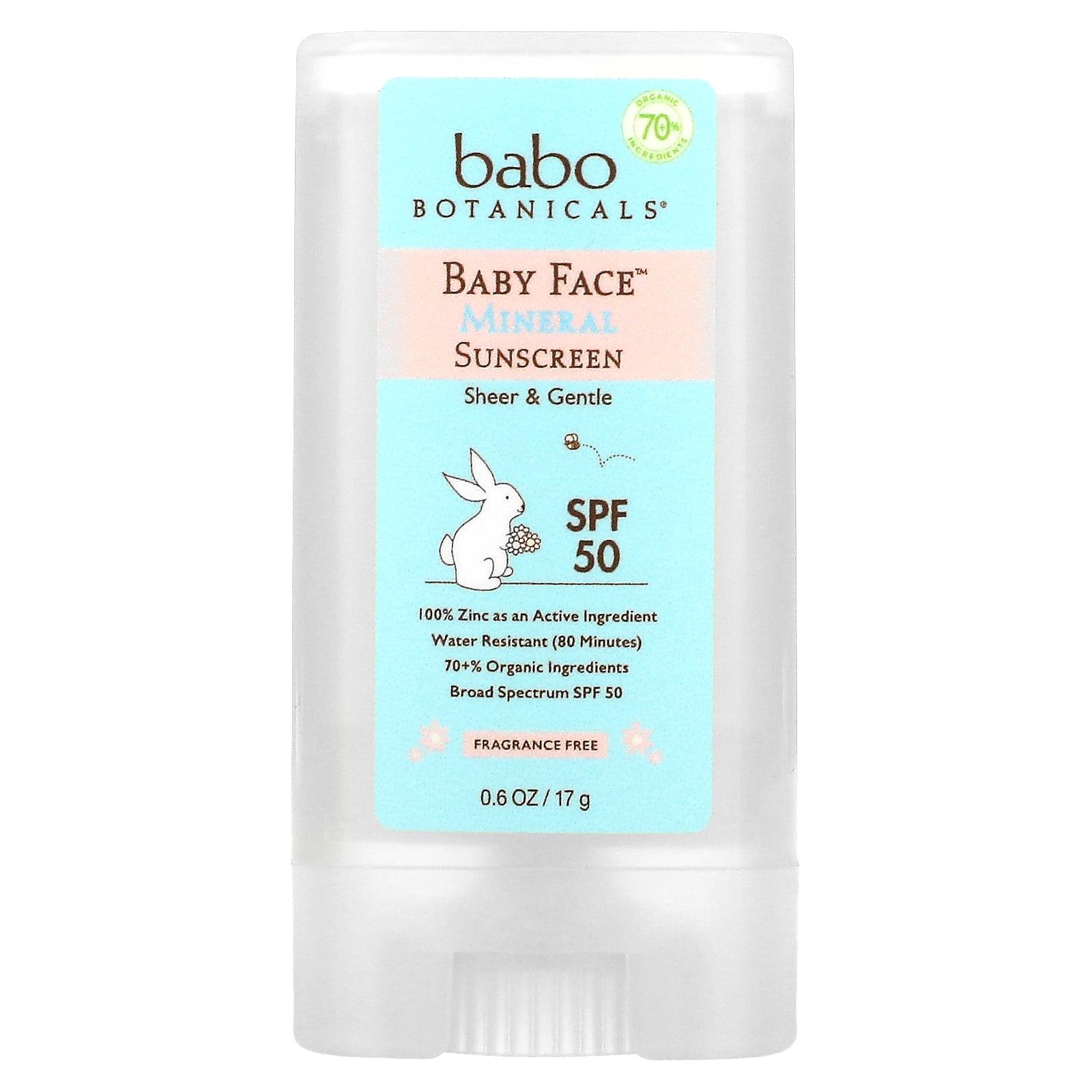 Foto 5 pulgar | Protector Solar En Barra Babo Botanicals Sensitive Baby Spf 50 17 G - Venta Internacional.
