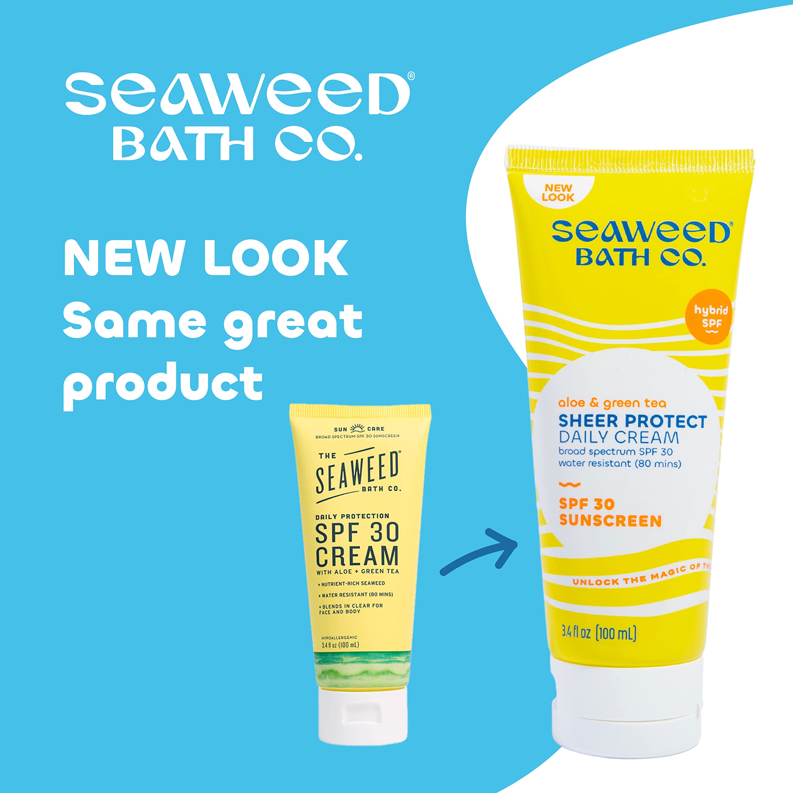 Foto 3 pulgar | Crema De Protección Solar Seaweed Bath Co. Sheer Protect Spf 30  100 Ml - Venta Internacional.