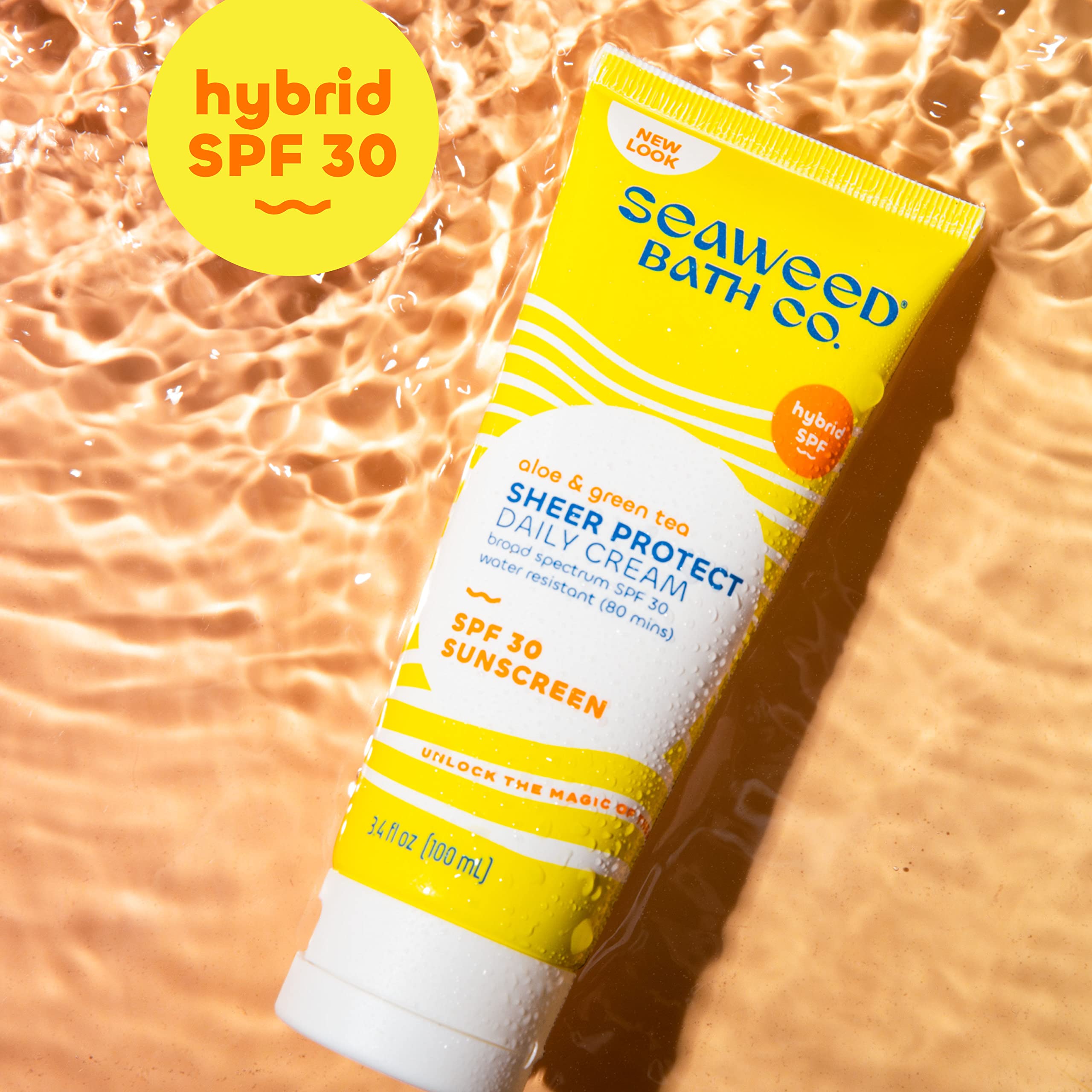 Foto 8 pulgar | Crema De Protección Solar Seaweed Bath Co. Sheer Protect Spf 30  100 Ml - Venta Internacional.