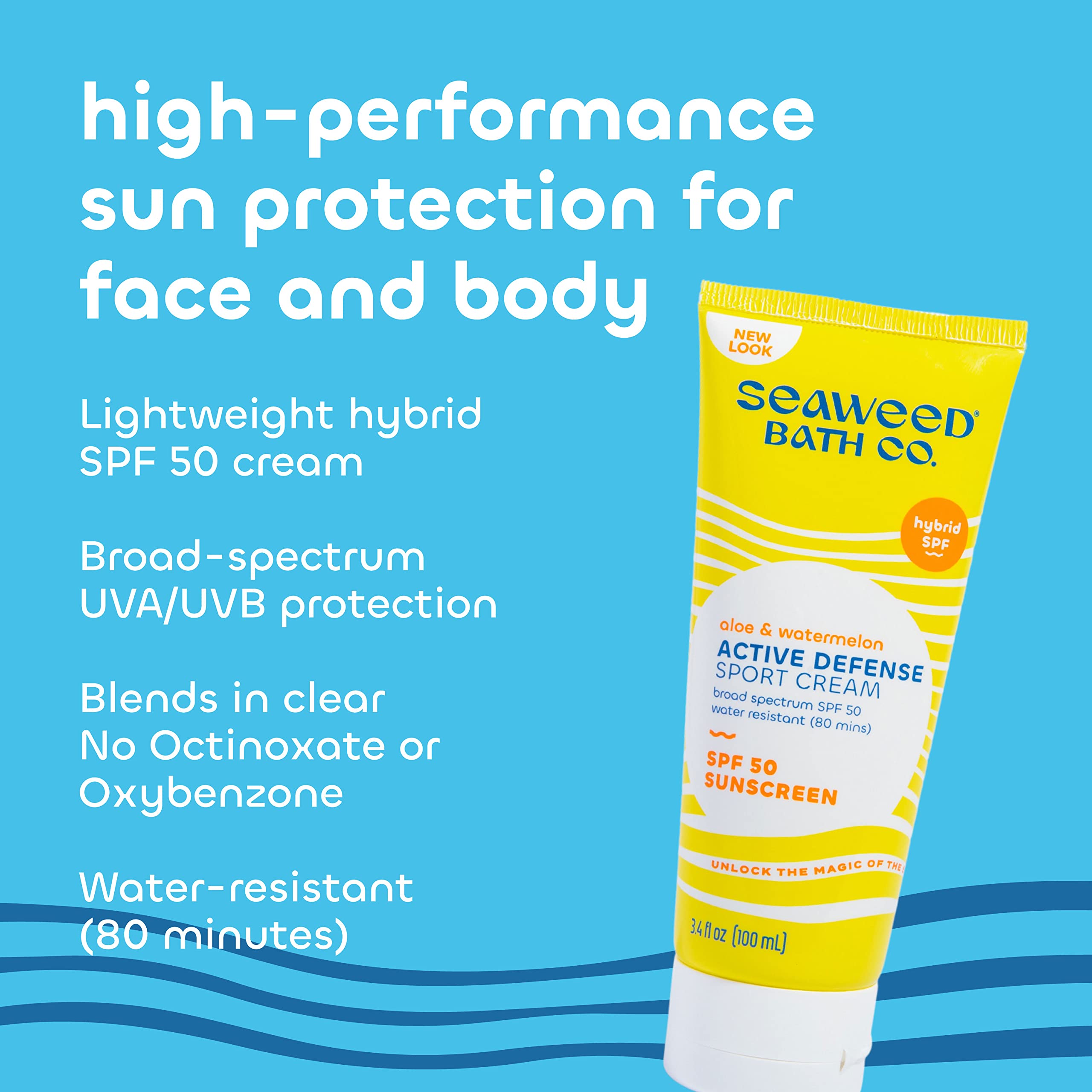 Foto 4 | Protector Solar Seaweed Bath Co. Active Defense Spf 50  100 Ml - Venta Internacional.