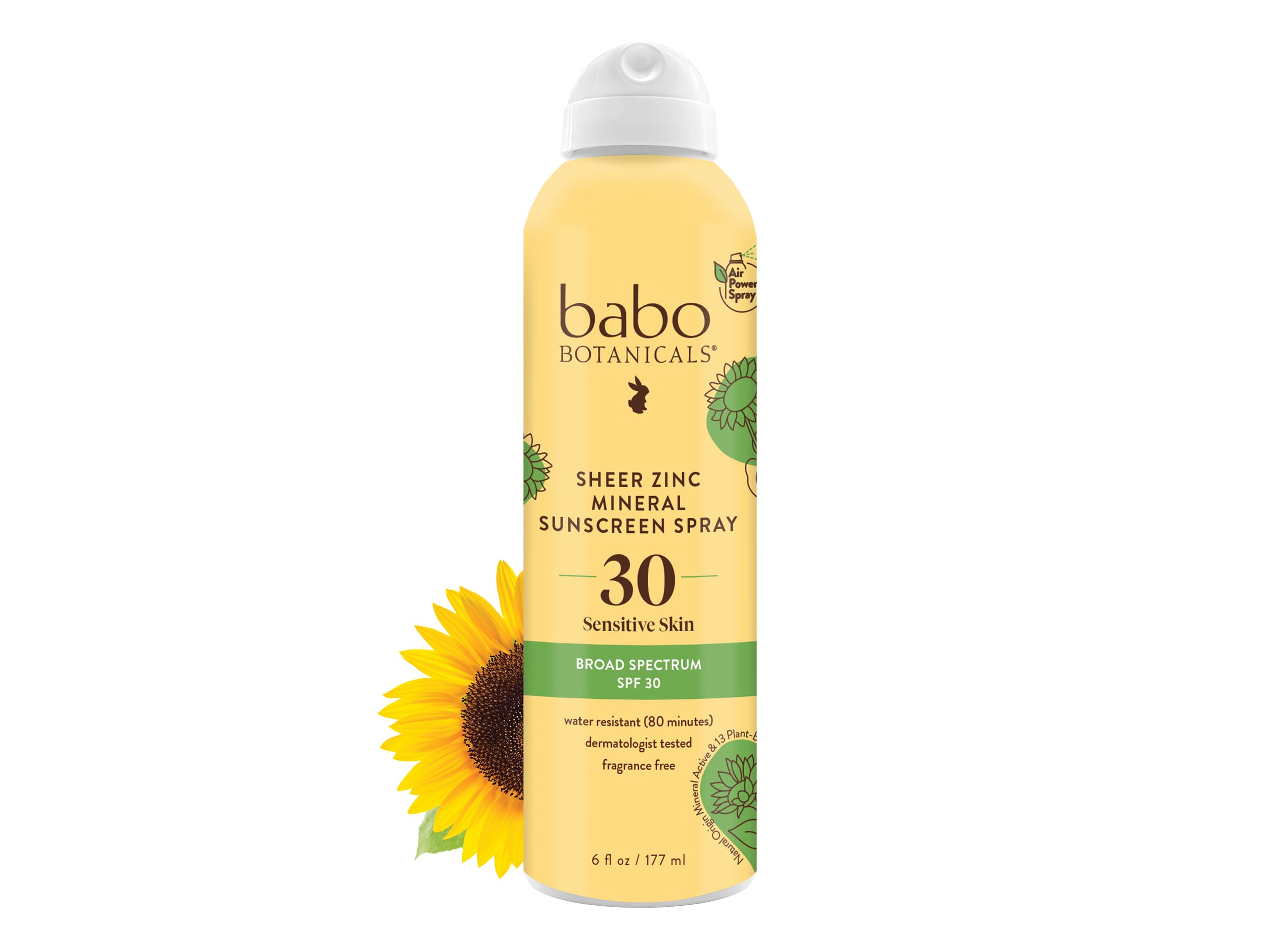 Foto 1 | Protector Solar En Aerosol Babo Botanicals Sheer Zinc Spf30 177 Ml - Venta Internacional.