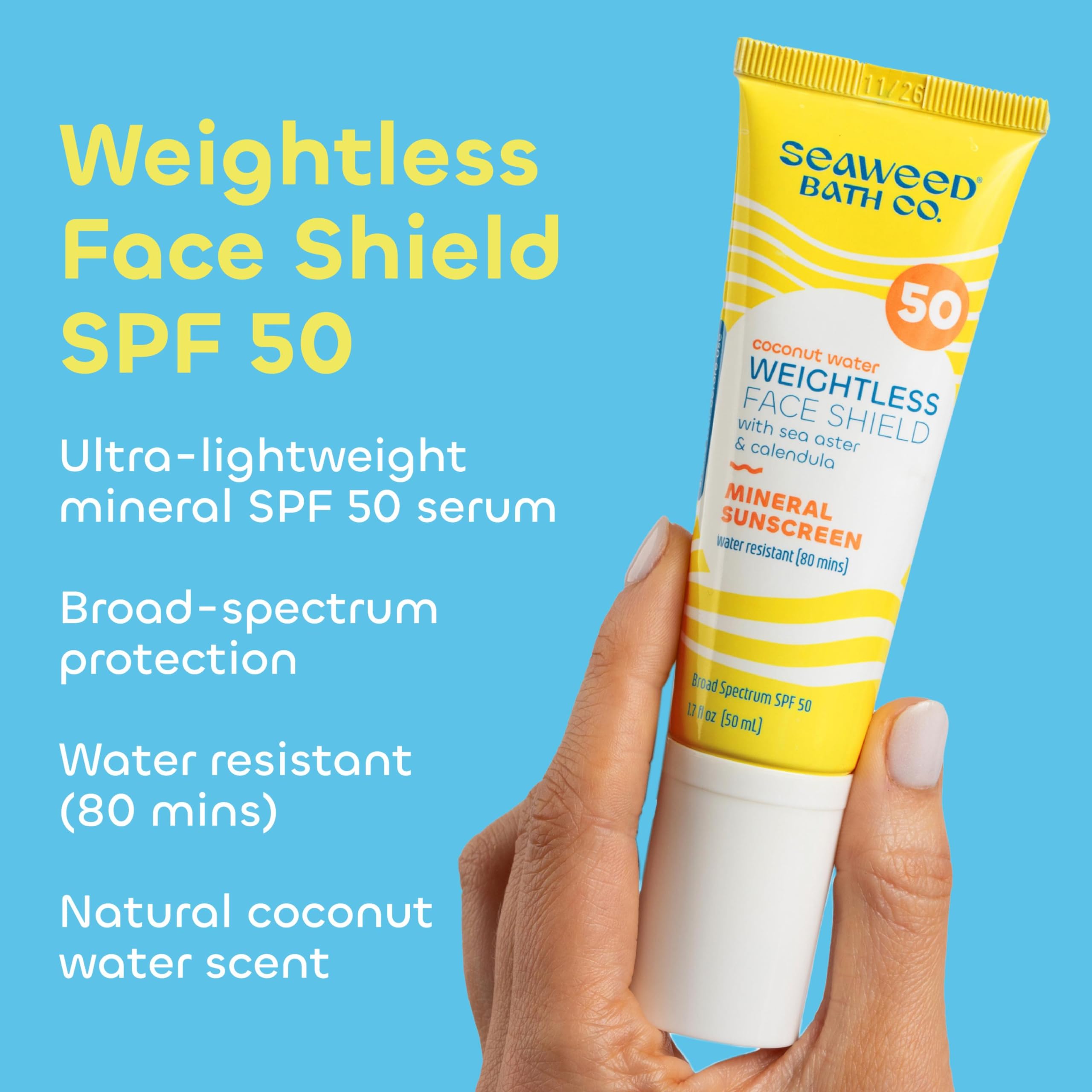 Foto 2 | Sérum Facial Protector Solar Seaweed Bath Co. Sin Peso  Spf 50 - Venta Internacional.