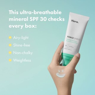 Foto 3 | Protector Solar Hero Cosmetics Force Shield Superlight Spf 30 50 Ml - Venta Internacional.