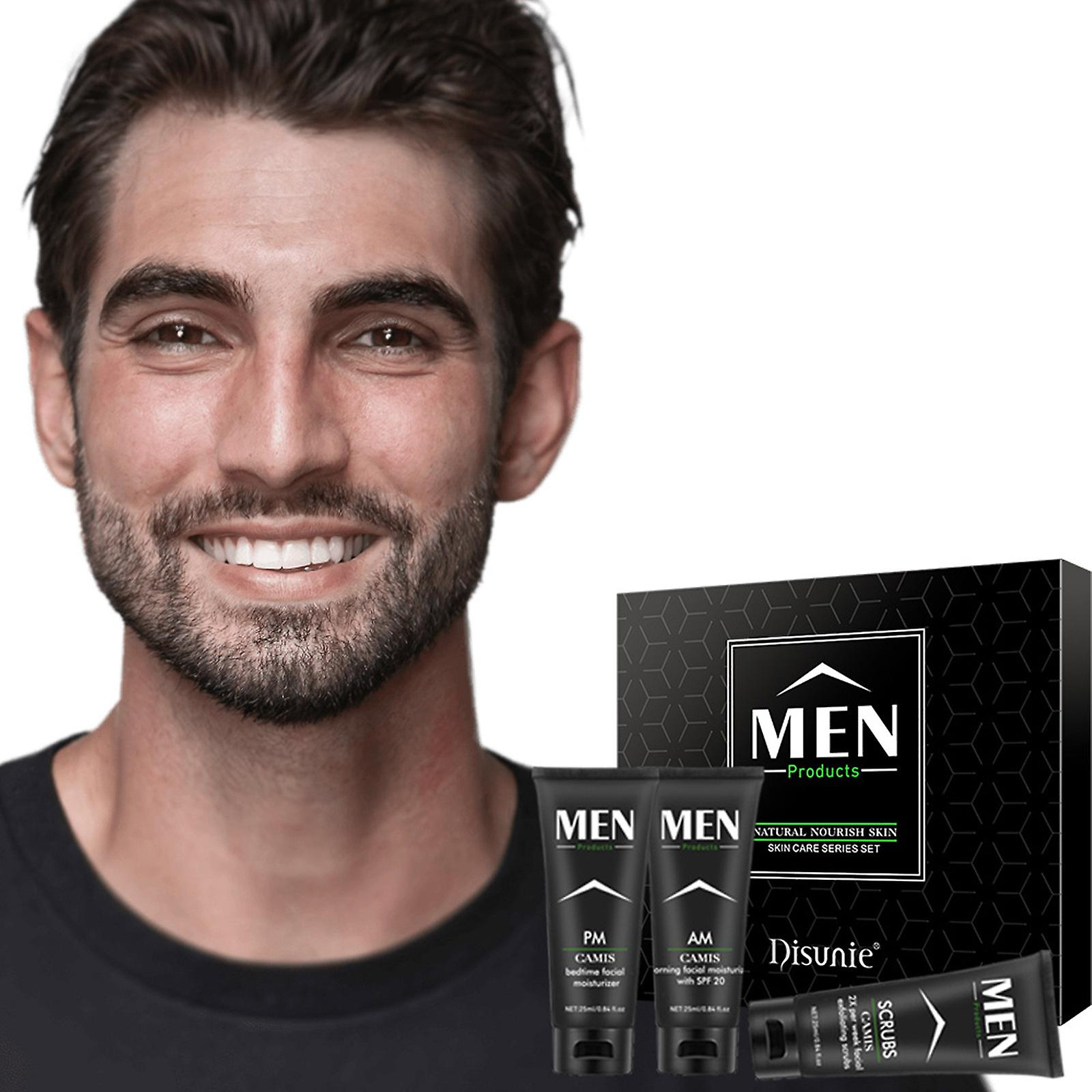 Foto 3 pulgar | Set Hidratante Facial Para Hombre Huoguo Refreshing & Greasy - Venta Internacional.
