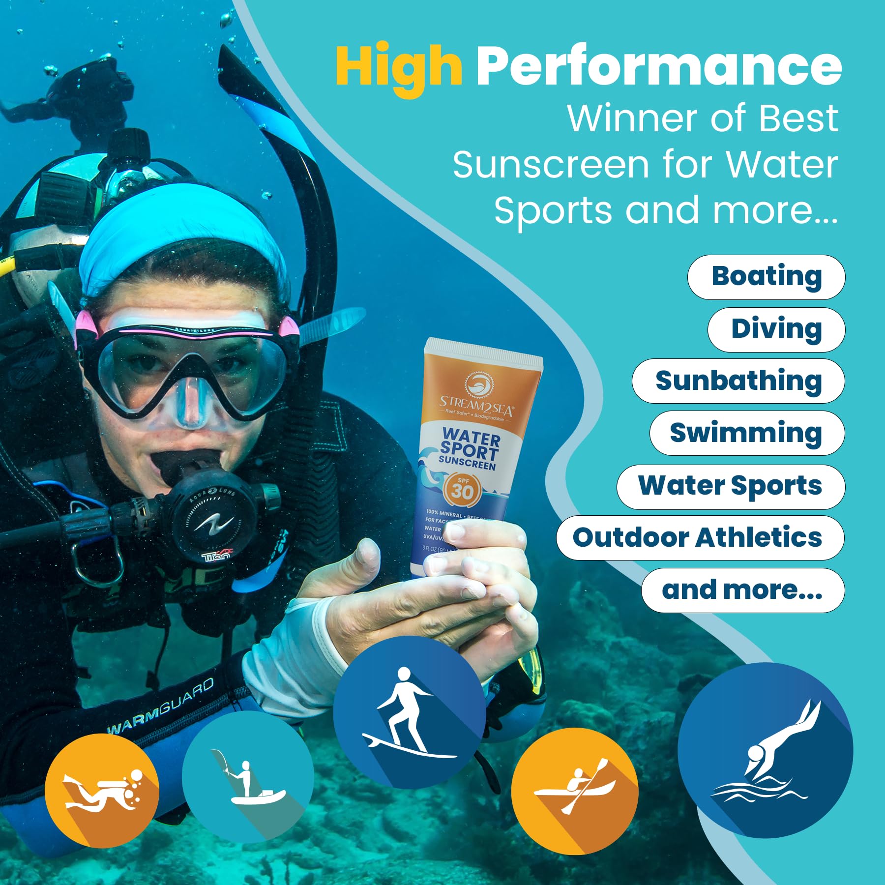 Foto 4 pulgar | Protector Solar Stream 2 Sea Tinted Spf 30  90 Ml  Totalmente Natural - Venta Internacional.