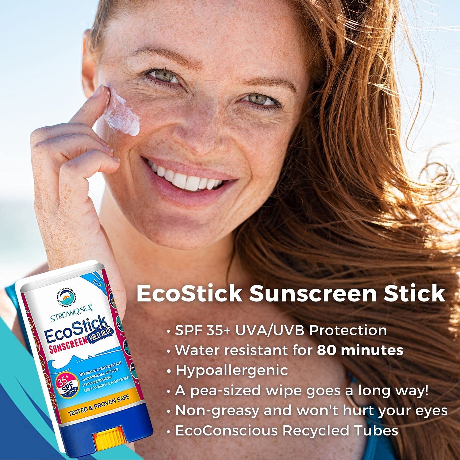Foto 7 pulgar | Protector Solar En Barra Stream2sea Ecostick Spf 35 15 Ml - Venta Internacional.