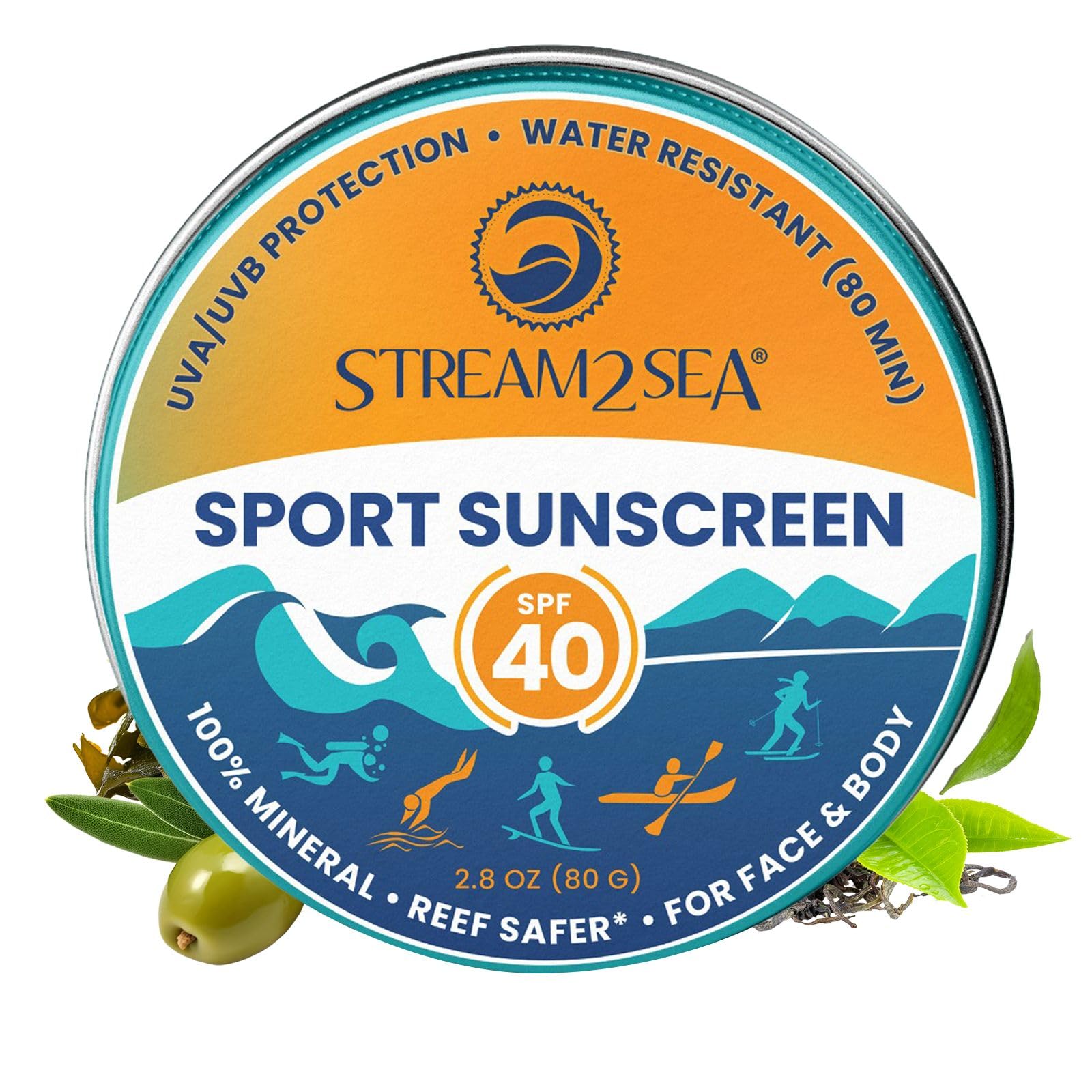 Bálsamo Protector Solar Stream2sea Spf40 Mineral  80 Ml  Lata  Tamaño Viaje - Venta Internacional.
