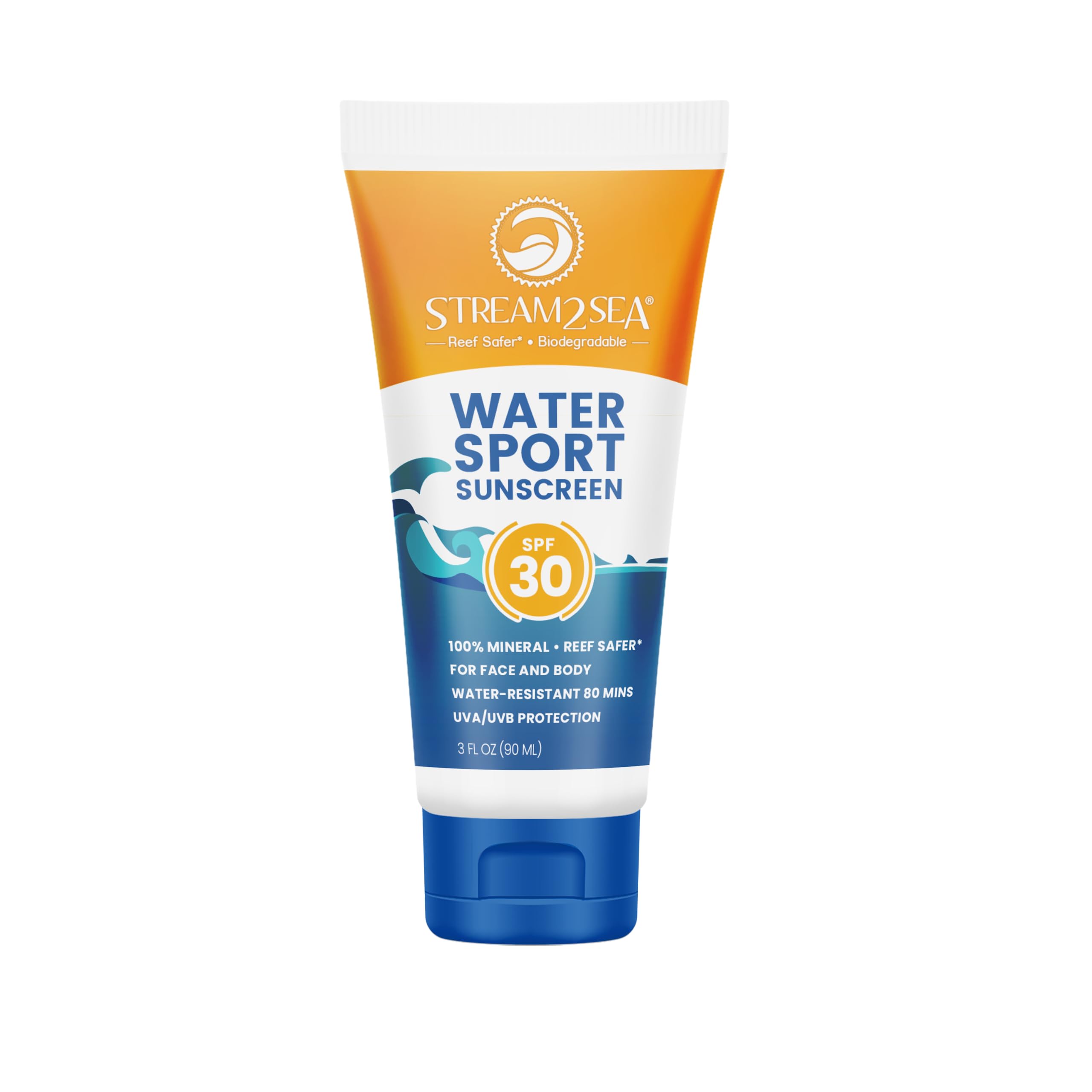 Protector Solar Stream 2 Sea Spf 30 Mineral 90 Ml Biodegradable - Venta Internacional.