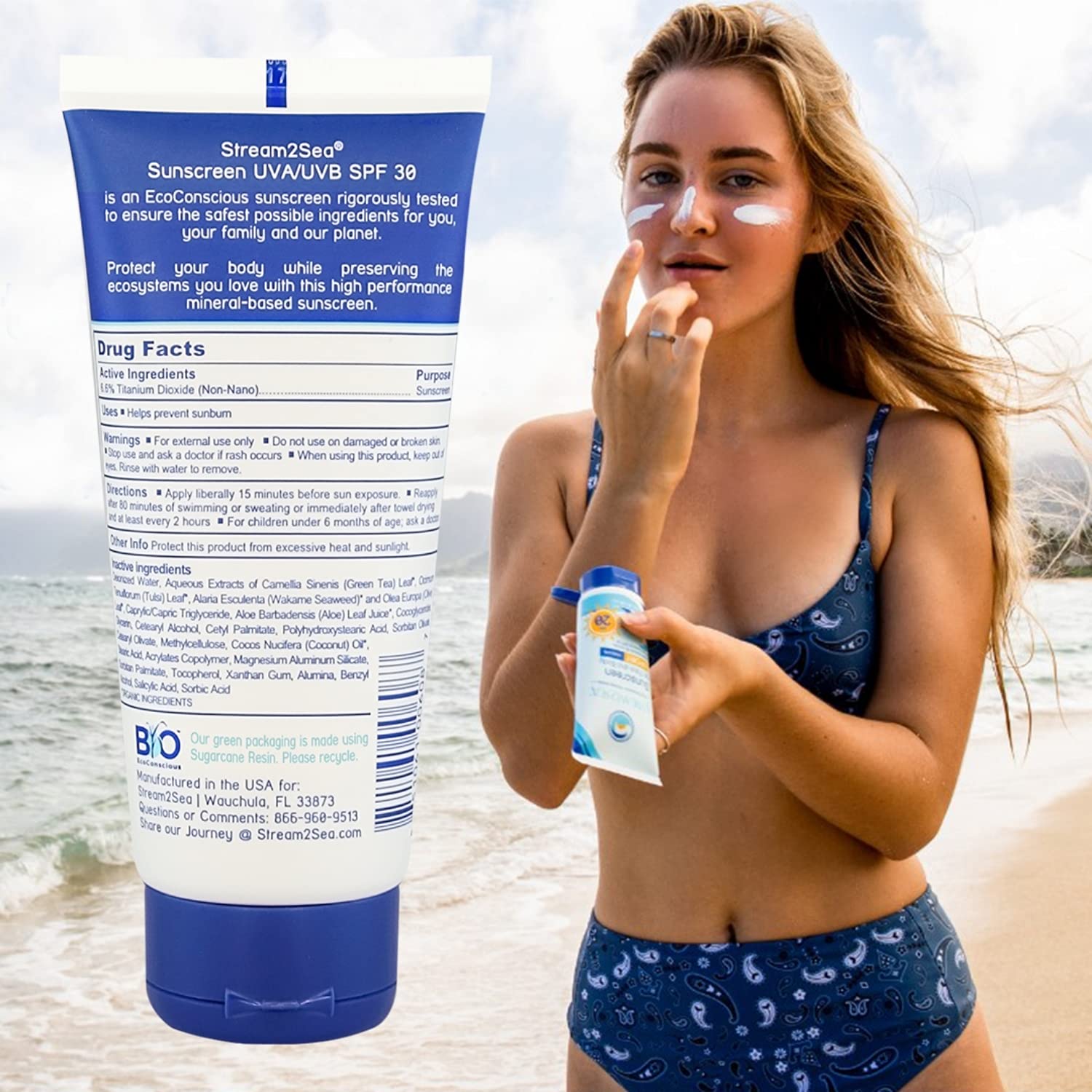 Foto 5 pulgar | Protector Solar Stream 2 Sea Spf 30 Mineral 90 Ml Biodegradable - Venta Internacional.
