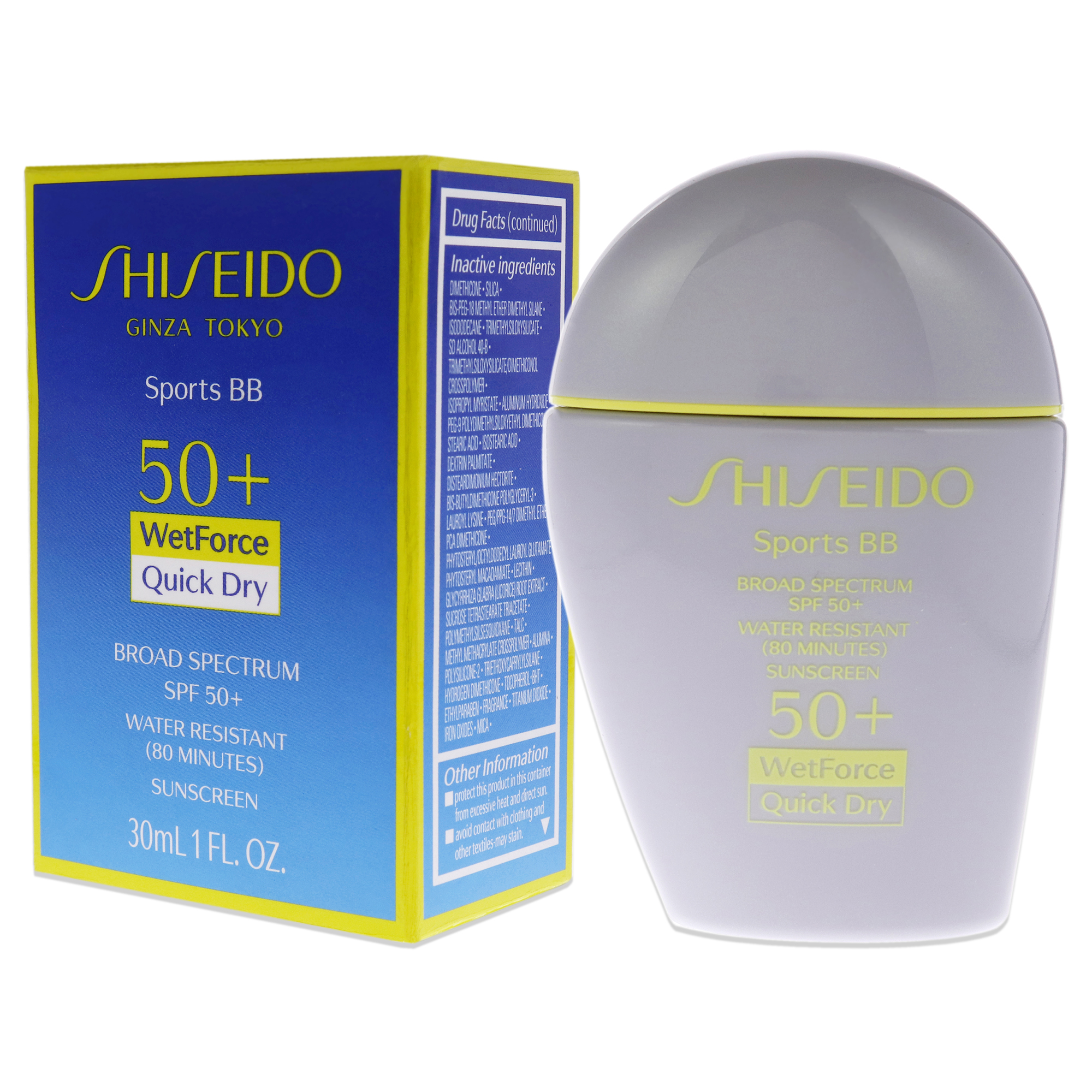 Foto 4 pulgar | Protector Solar Shiseido Sports Bb Wetforce Spf 50 Light 30 Ml - Venta Internacional.