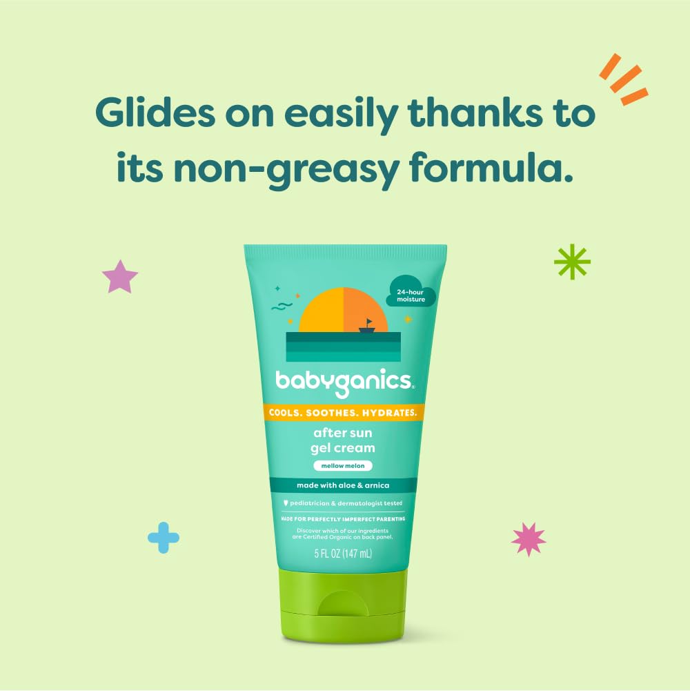 Foto 5 pulgar | Crema En Gel Para Después Del Sol Babyganics Mellow Melon 150 Ml - Venta Internacional.