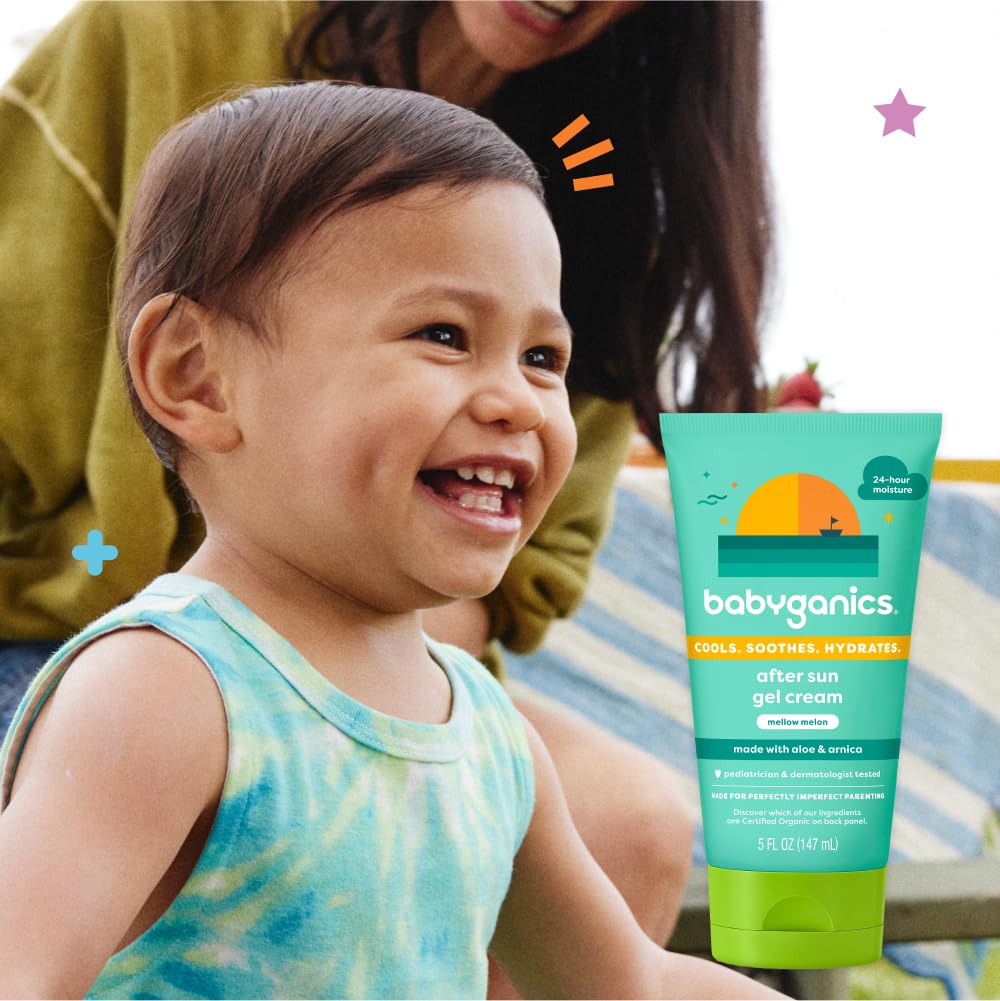 Foto 7 pulgar | Crema En Gel Para Después Del Sol Babyganics Mellow Melon 150 Ml - Venta Internacional.