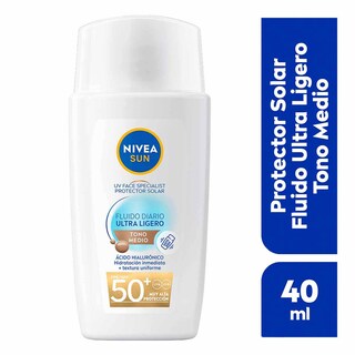 Foto 1 | Nivea Protector Solar Facial Fluido Color Medio 40ml