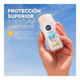 Foto 6 | Nivea Protector Solar Facial Fluido Color Medio 40ml