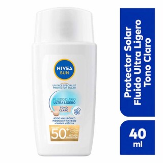 Foto 1 | Nivea Protector Solar Facial Fluido Color Claro 40ml