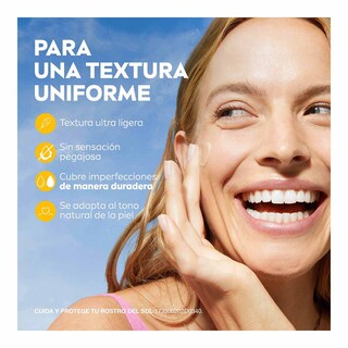 Foto 3 | Nivea Protector Solar Facial Fluido Color Claro 40ml