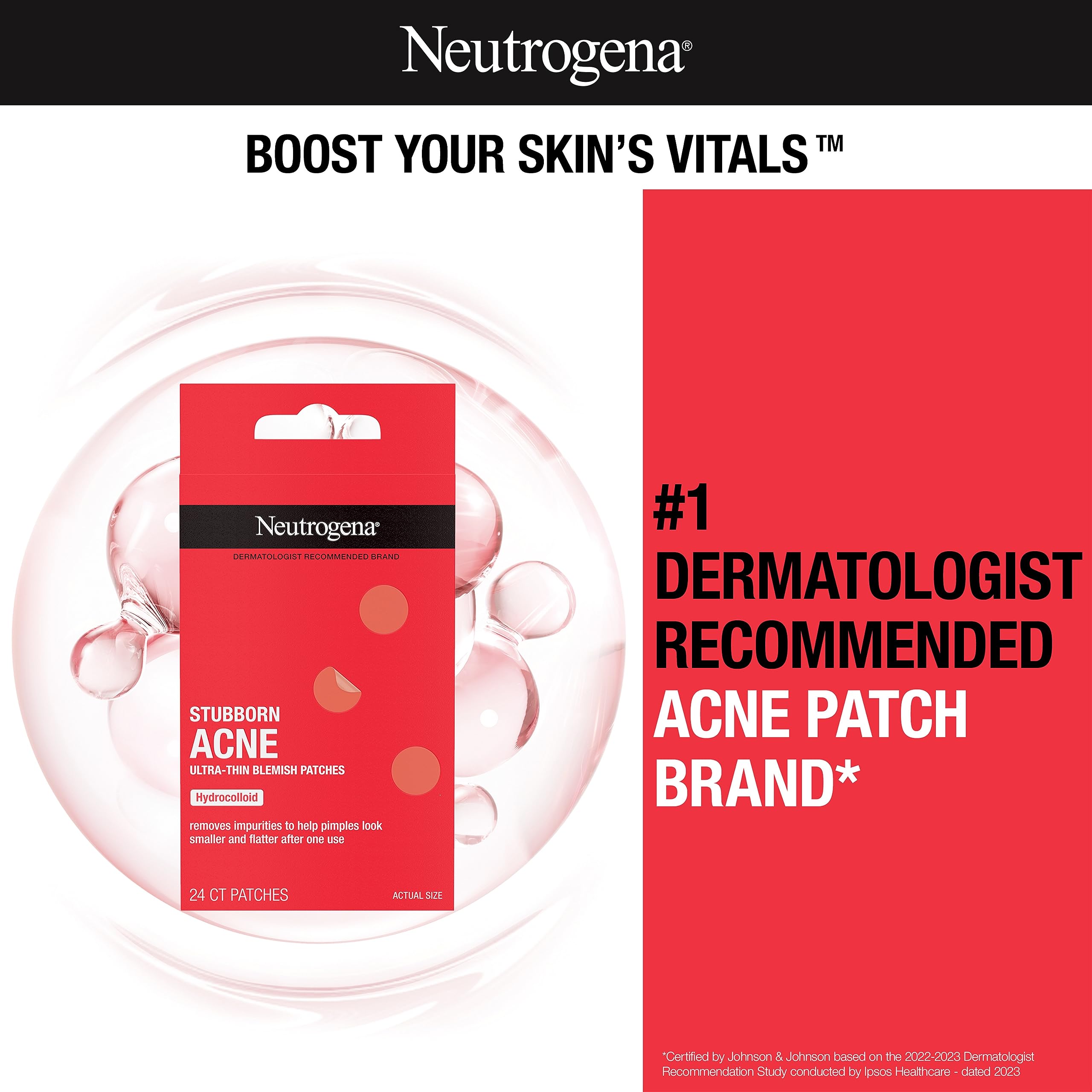 Foto 3 pulgar | Parches para Acné y Espinillas Neutrogena para Acné Persistente 24 Piezas - Venta Internacional