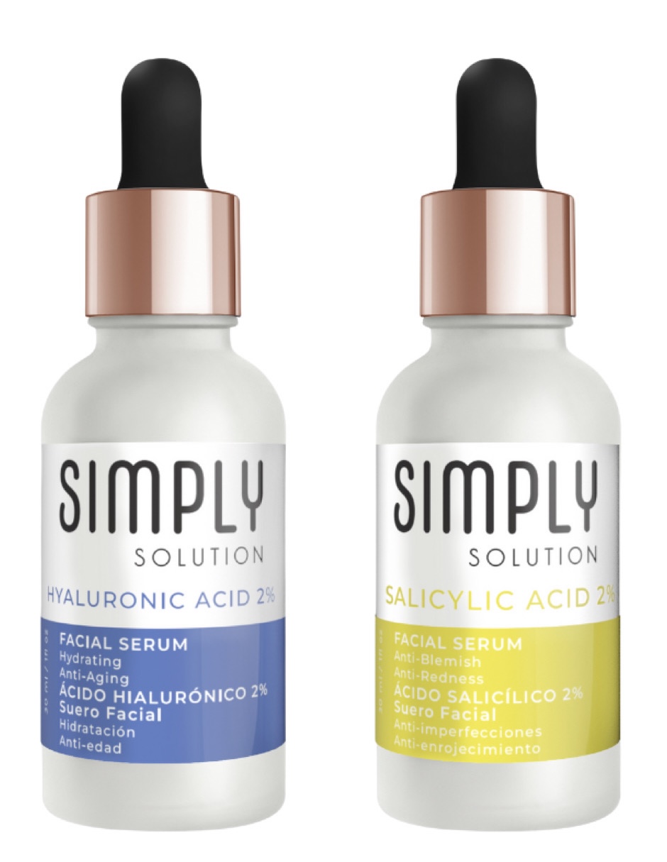 Foto 2 pulgar | Set Ácido Hialurónico 2% y Ácido Salicílico 2% Simply Solution Antiimperfecciones
