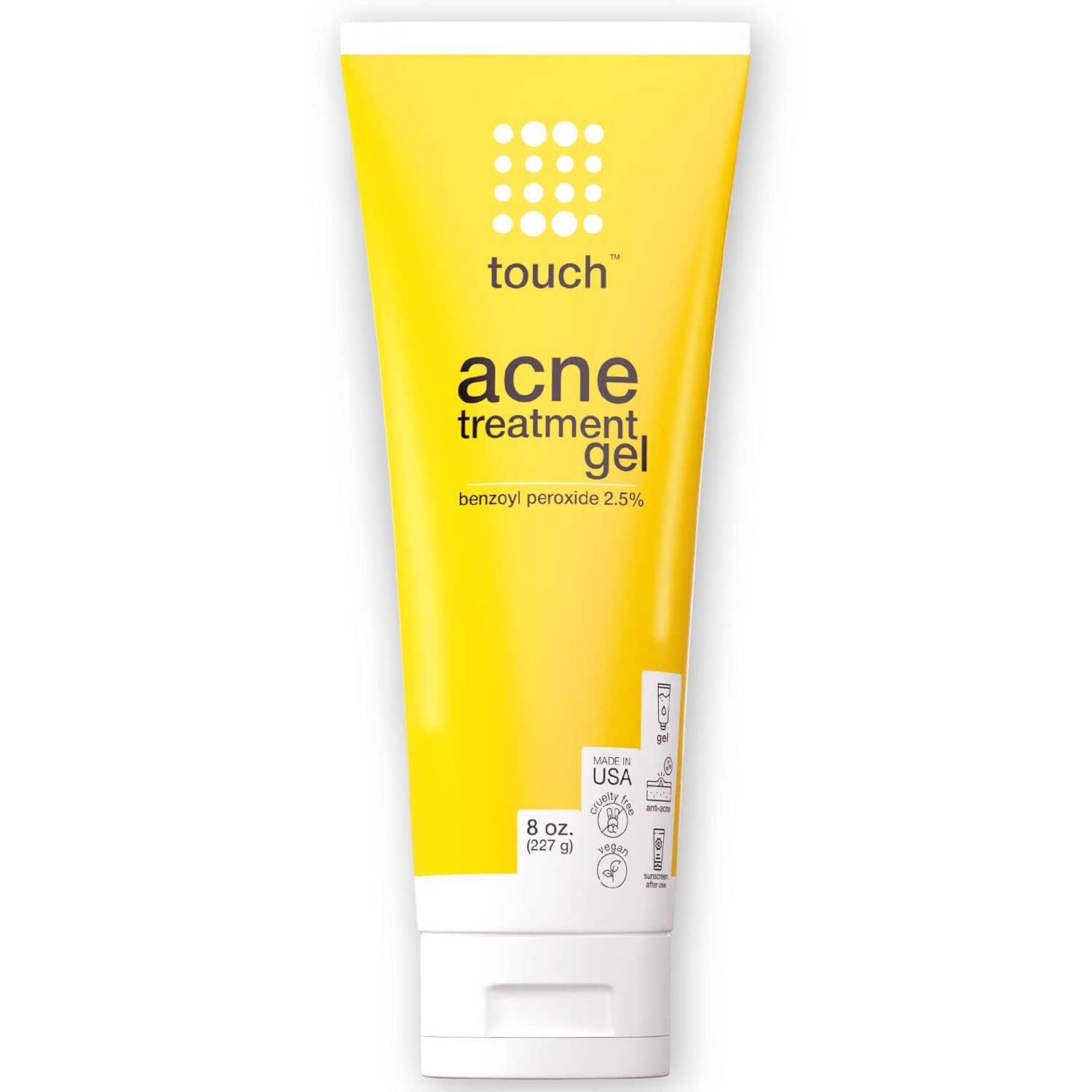 Foto 2 pulgar | Crema para Acne Touch Peróxido de Benzoilo 2,5% 240 Ml - Venta Internacional