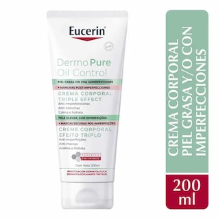 Foto 1 | Eucerin Dermopure Triple Effect 200ml | Crema Corporal Antiacné, Reduce Manchas, Hidrata Y Calma La Piel