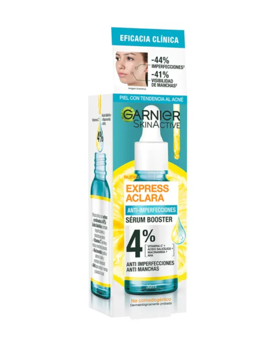 Foto 5 pulgar | Sérum Garnier Antiacné Express con Ácido Salicílico y Vitamina C +Termo de Agua Güish